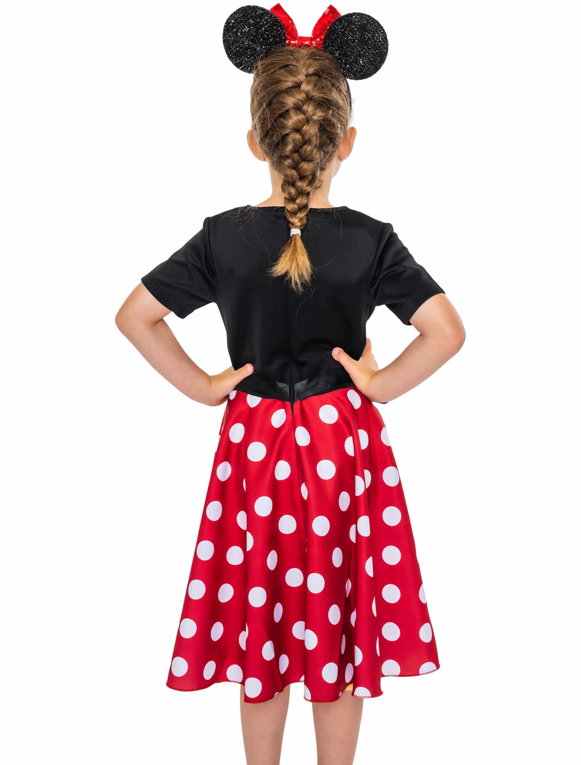 Kleid Maus mit Punkten schwarz/weiß/rot 86/104