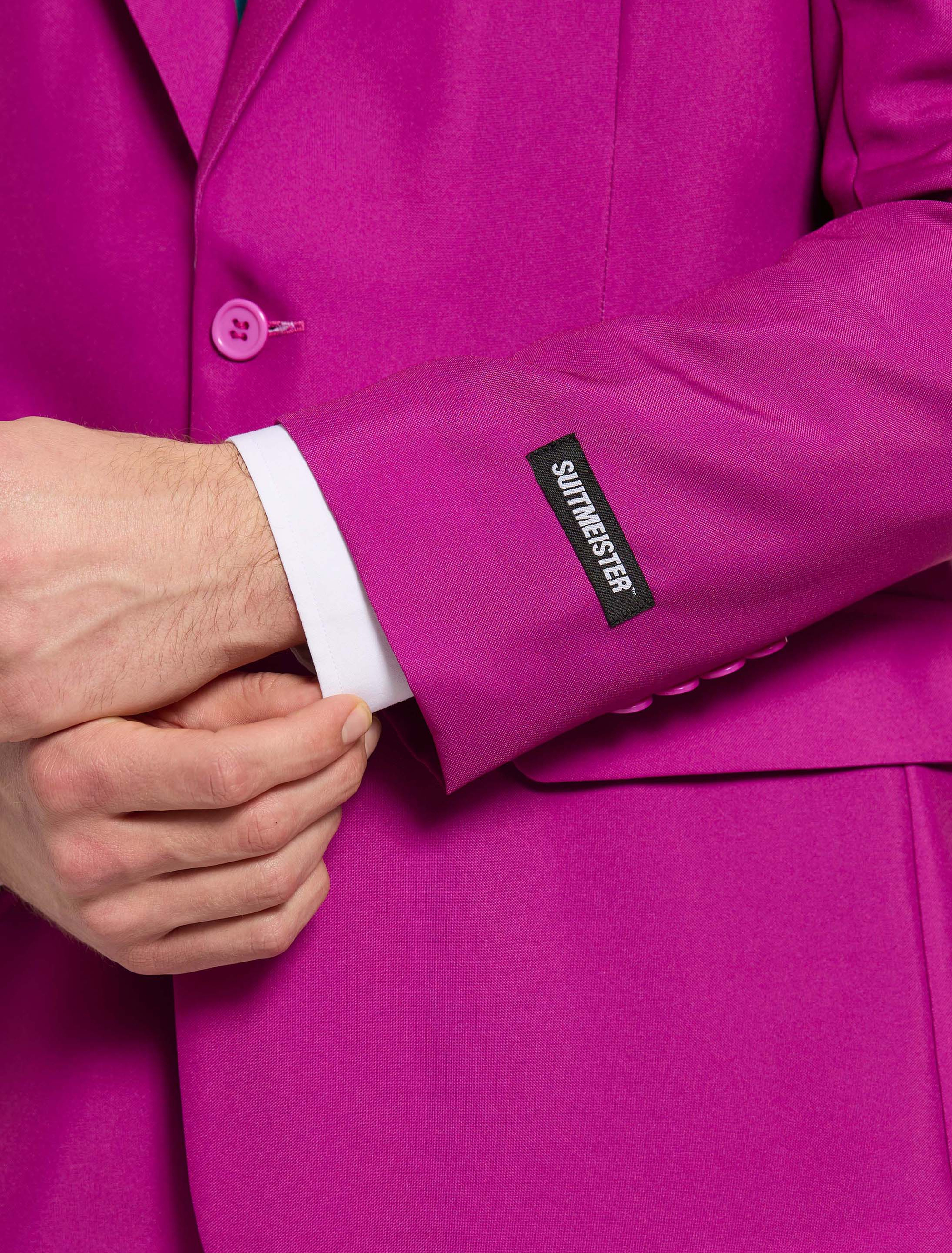 Opposuits Anzug Joker 3tlg. Herren fuchsia XL