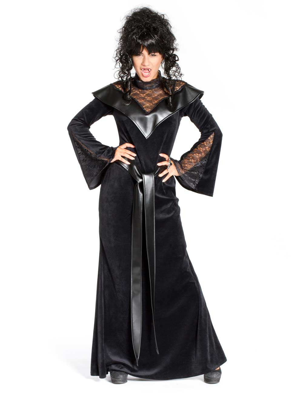 Kleid Vampirdame schwarz M