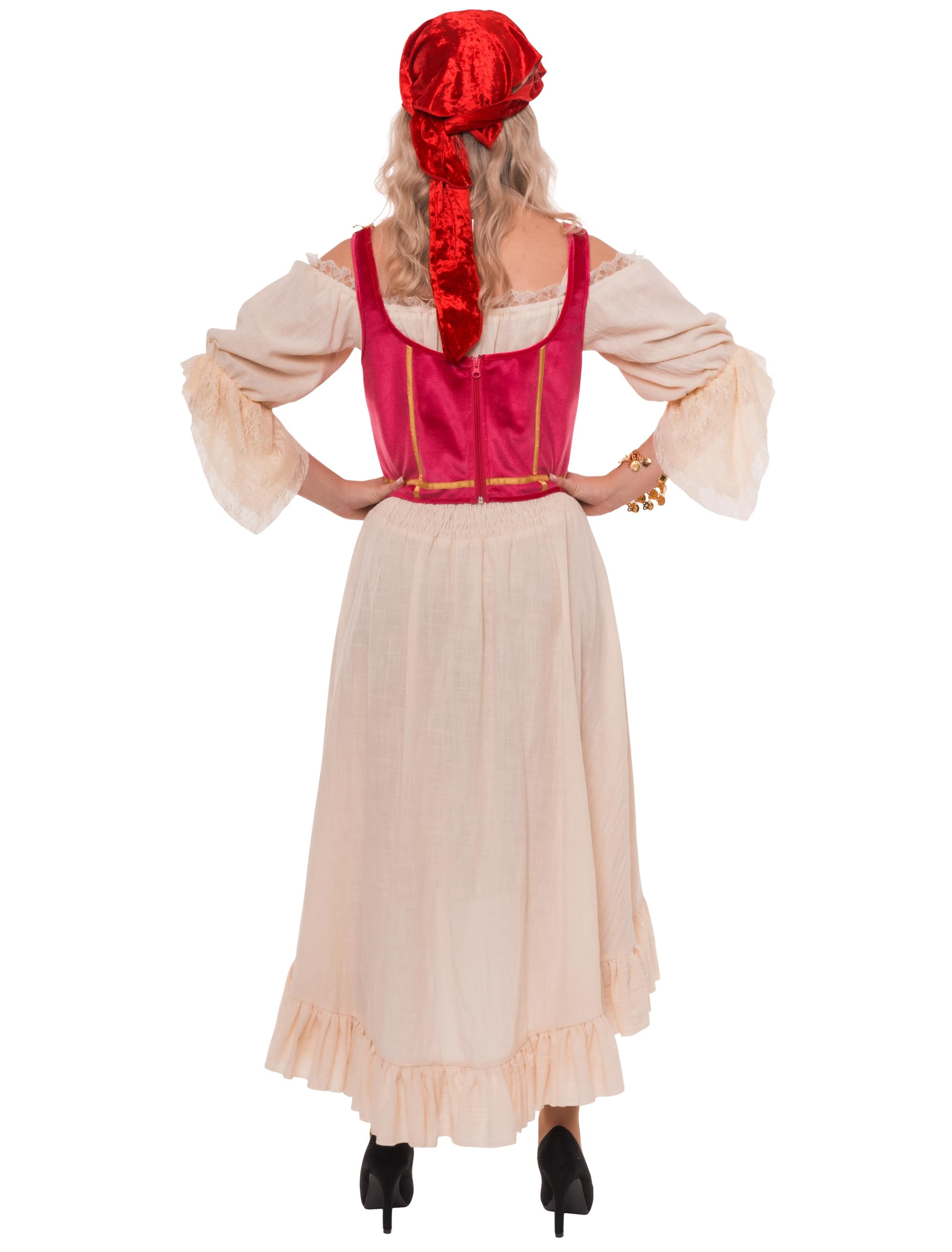 Kleid Steampunk beige L/XL