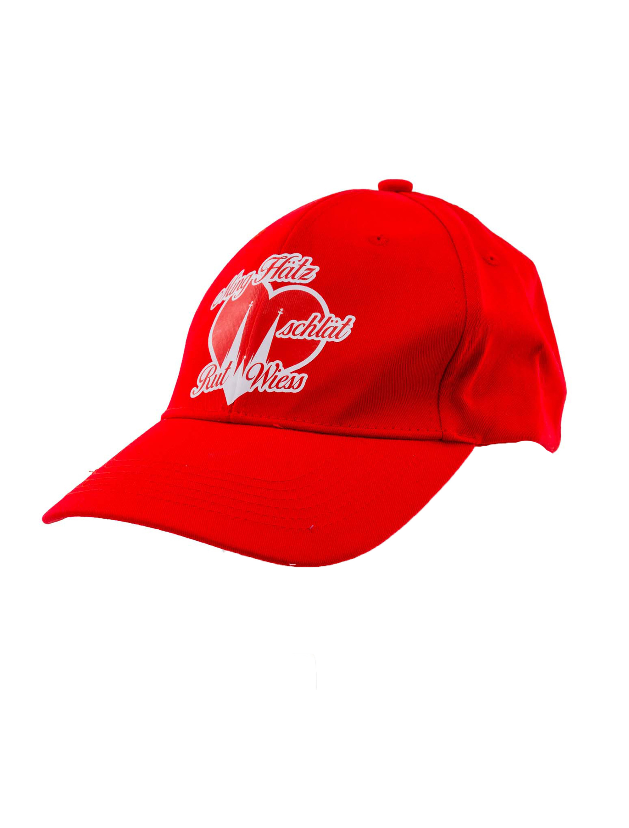Baseball Cap 'Rut Wiess' rot/weiß one size