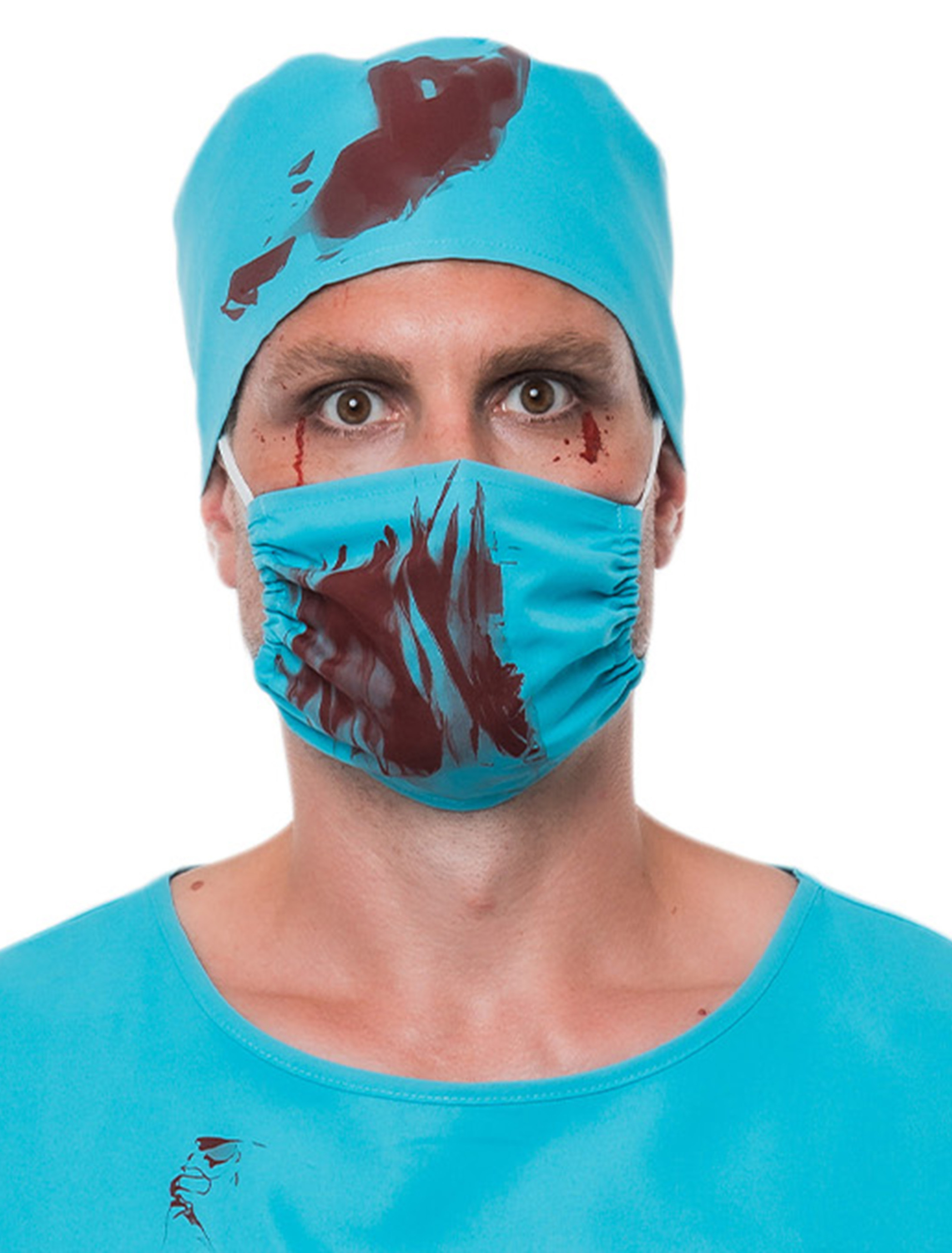 Doktor Set blutig 2-tlg. türkis one size