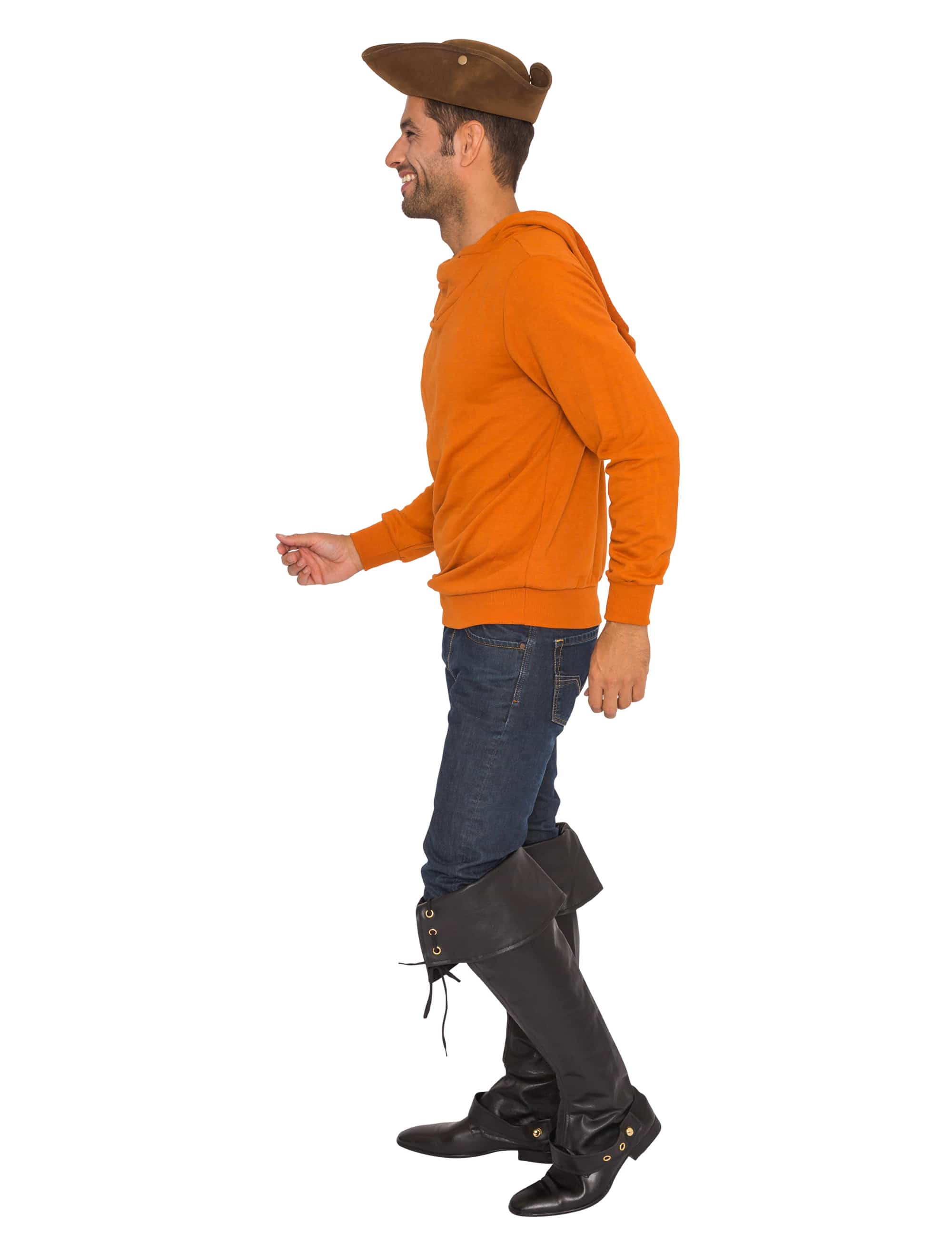 Pullover mit Kapuze braun S/M