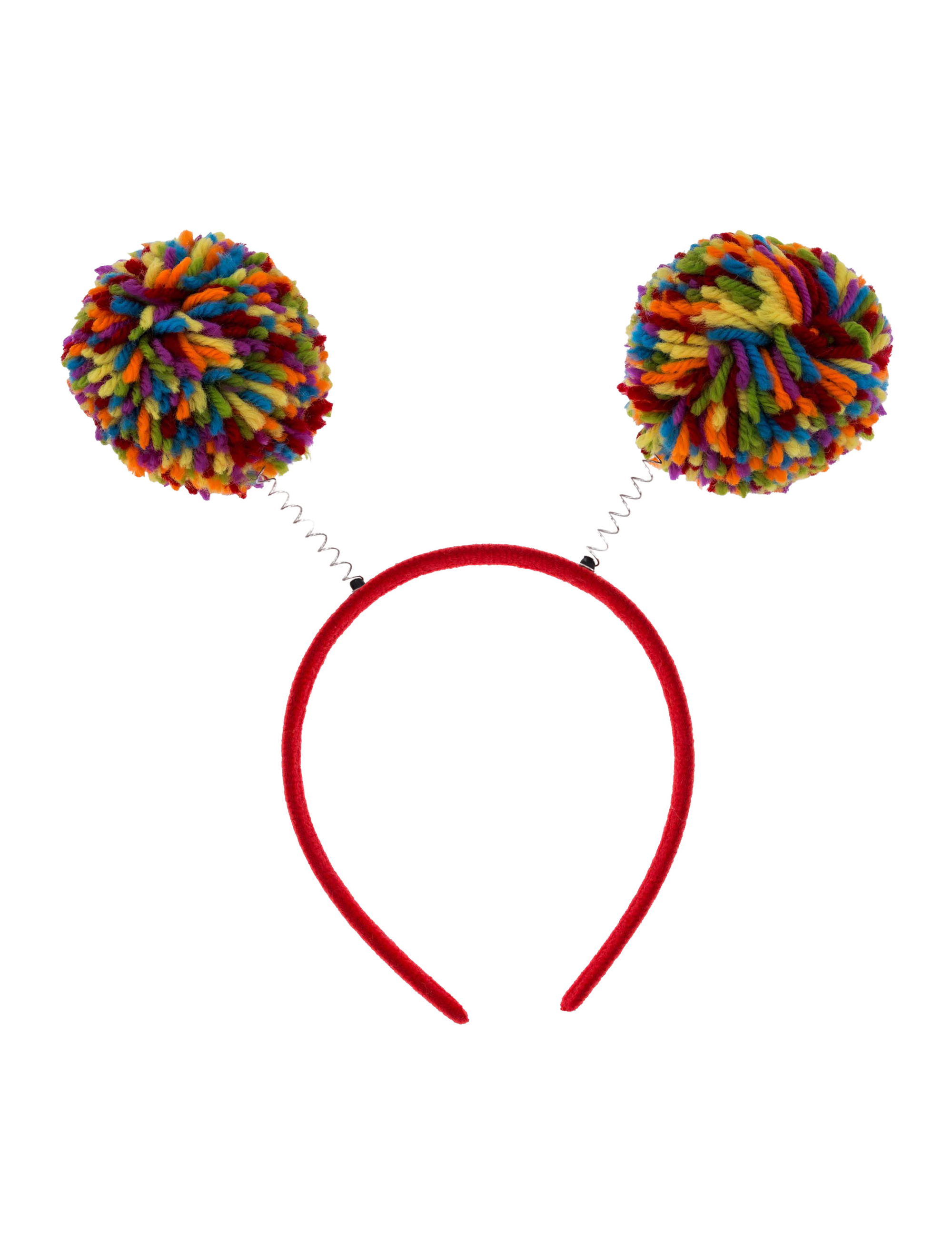 Haarreif Wackel-Pompoms bunt