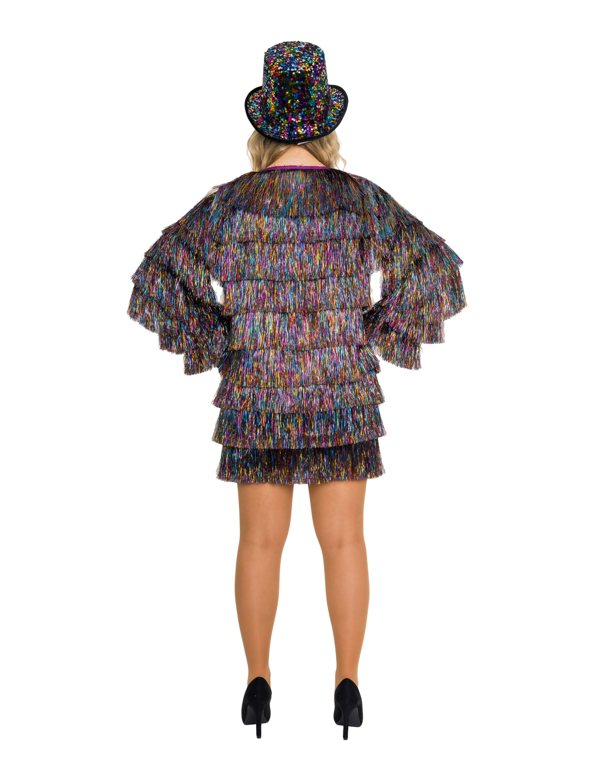 Jacke Lametta fein Damen bunt L/XL