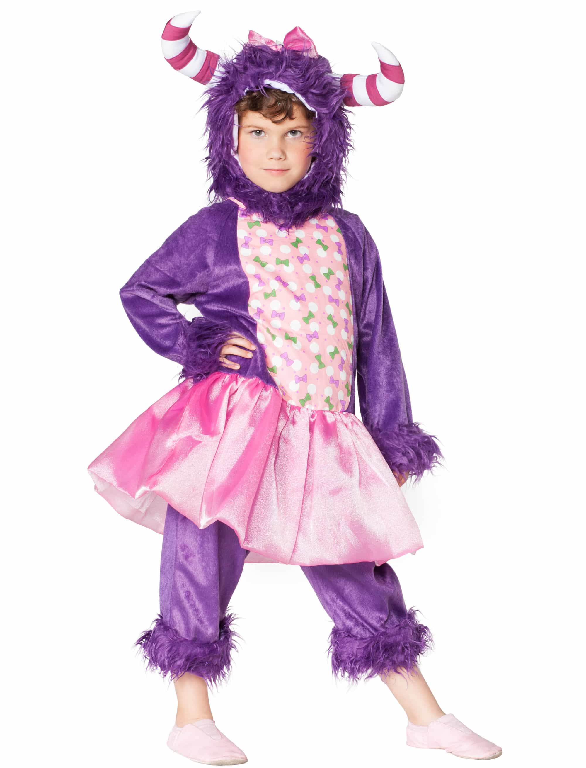 Monster Kinder 3-tlg. lila 140