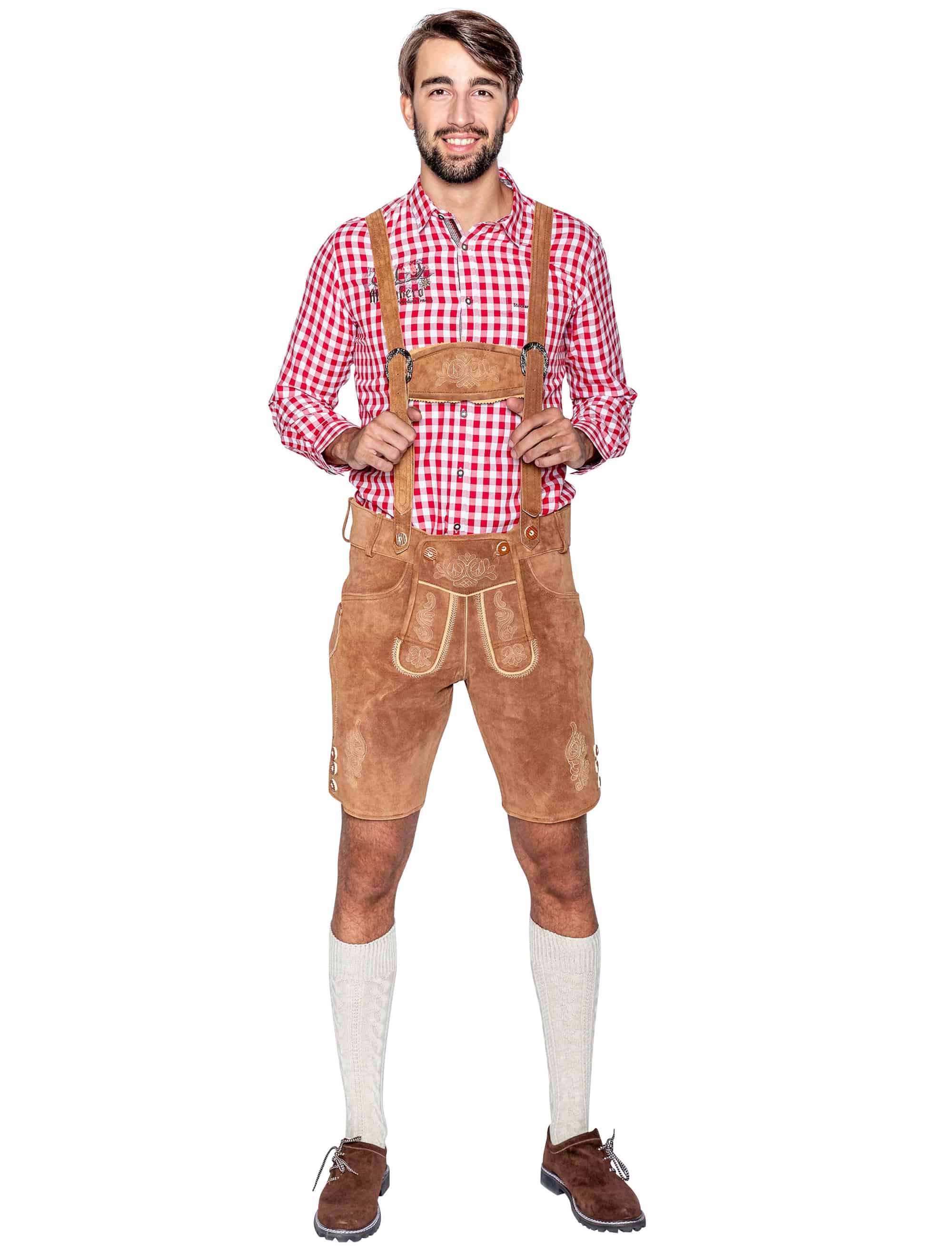 Lederhose Seppl Herren braun M