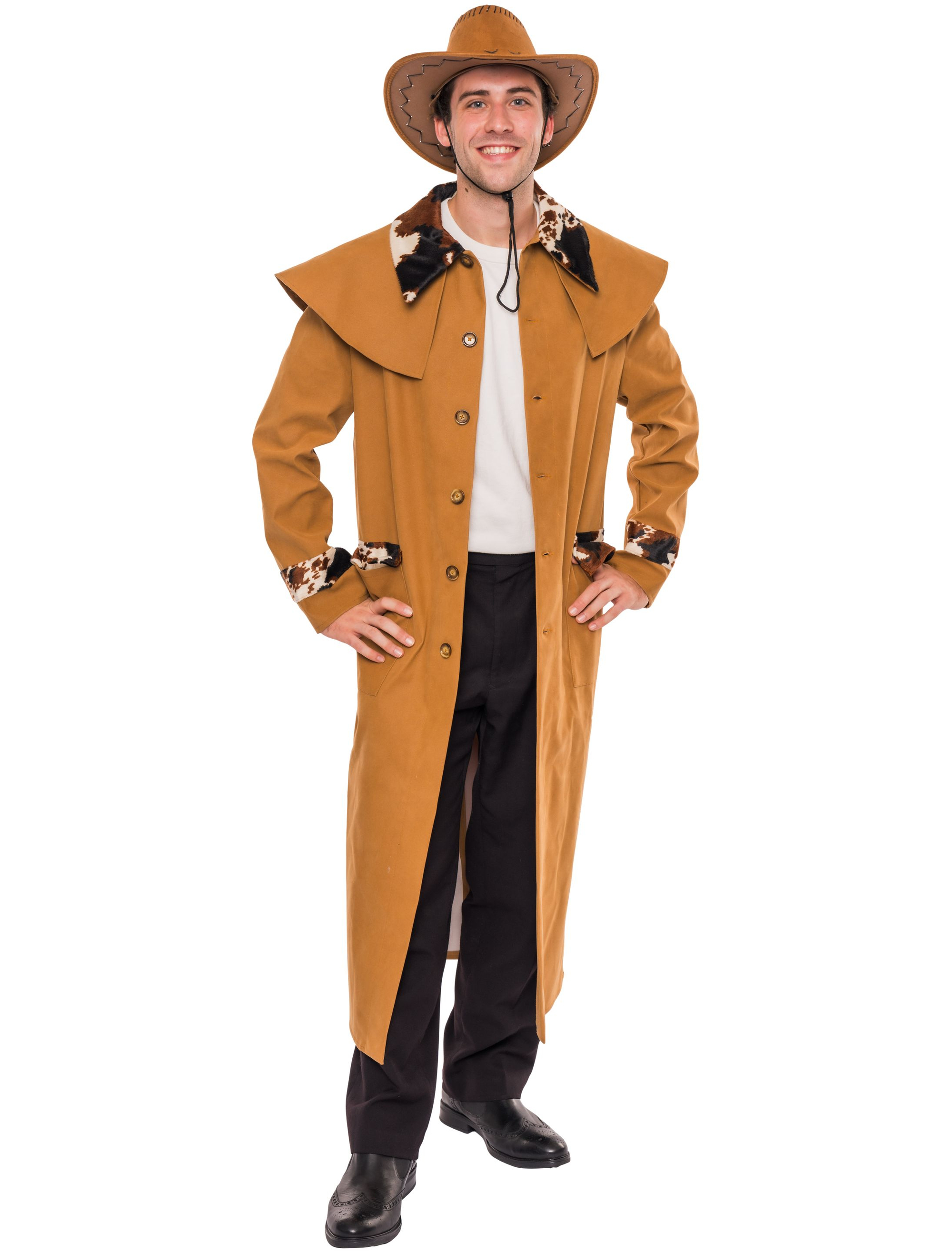 Mantel Cowboy  Herren braun 2XL/3XL
