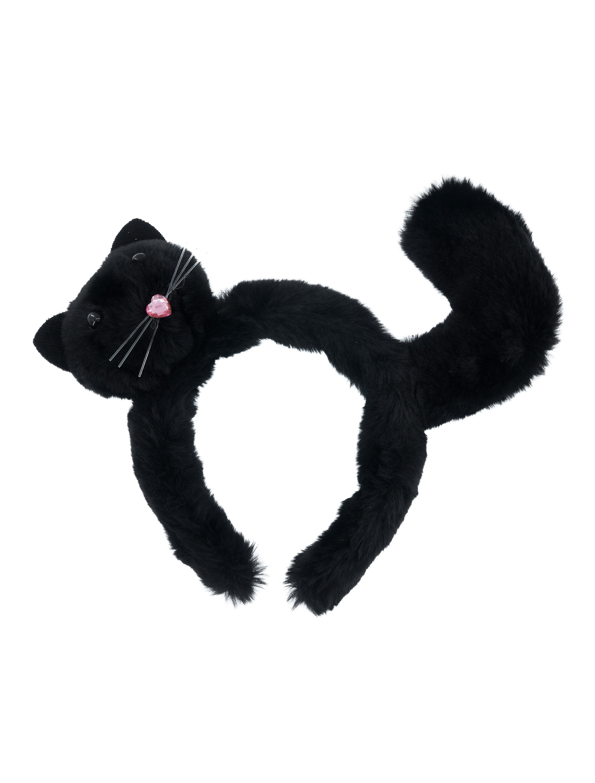 Haarreif liegende Katze schwarz
