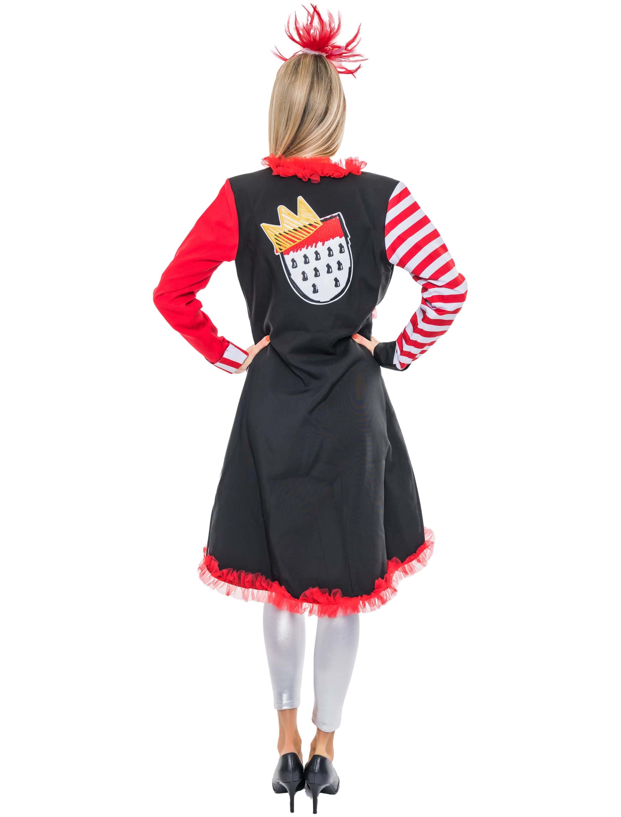 Jacke mit Tüll Köln Wappen Damen schwarz/weiß/rot 3XL