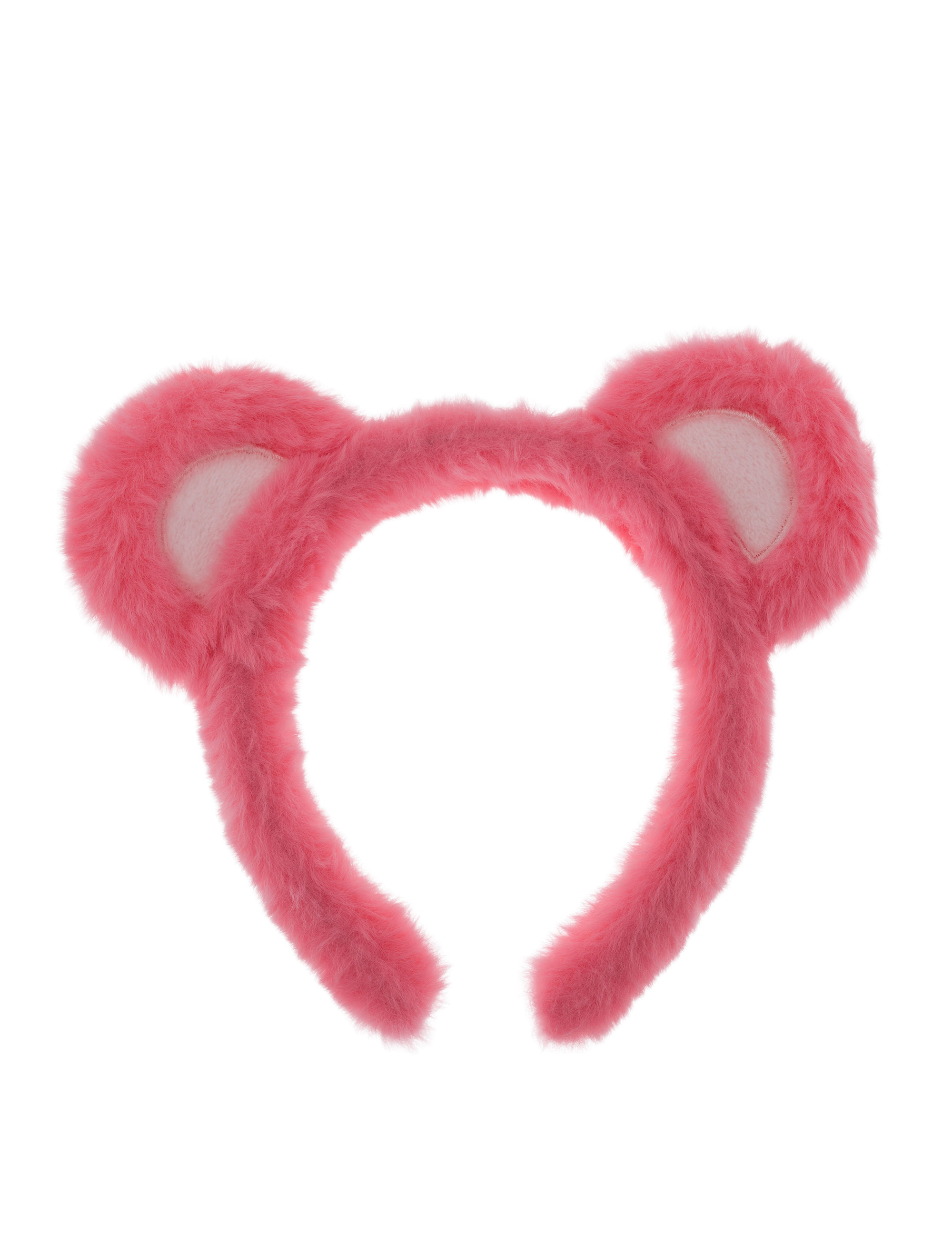Haarreif Bärenohren Plüsch pink