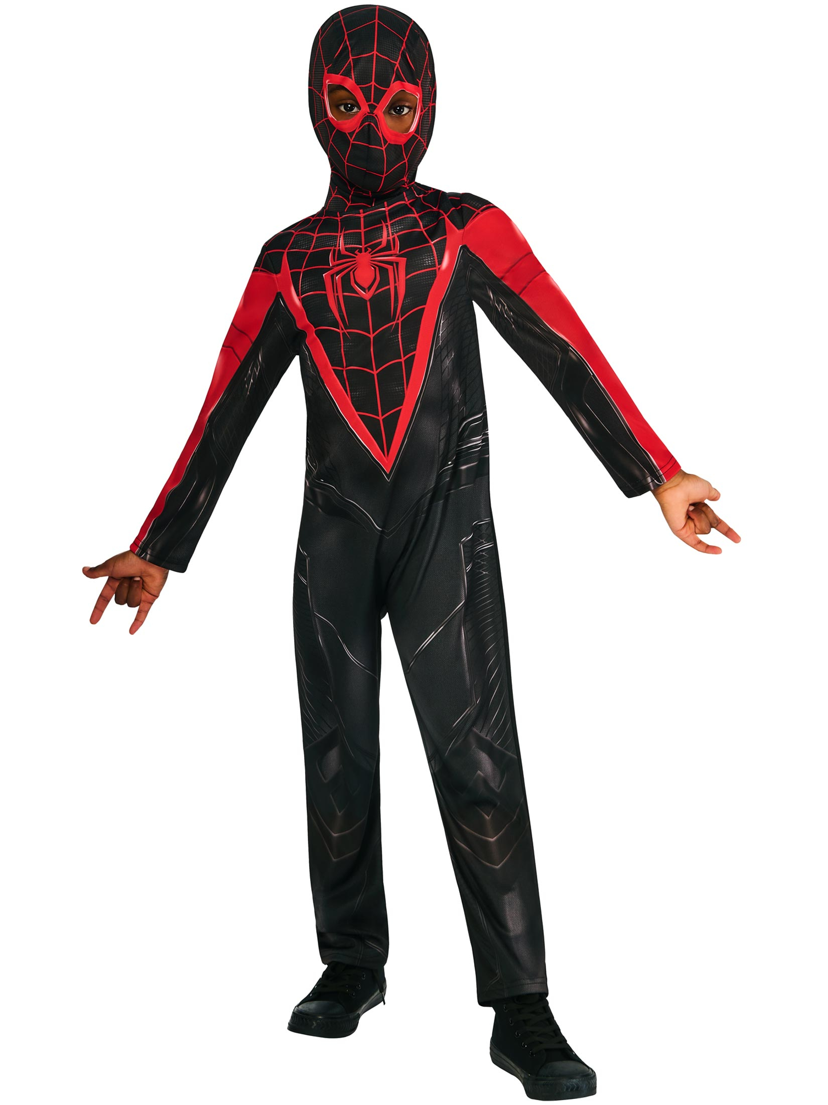 Spider-Man Miles Morales 2-tlg.  Kinder schwarz/rot 5-6 Jahre