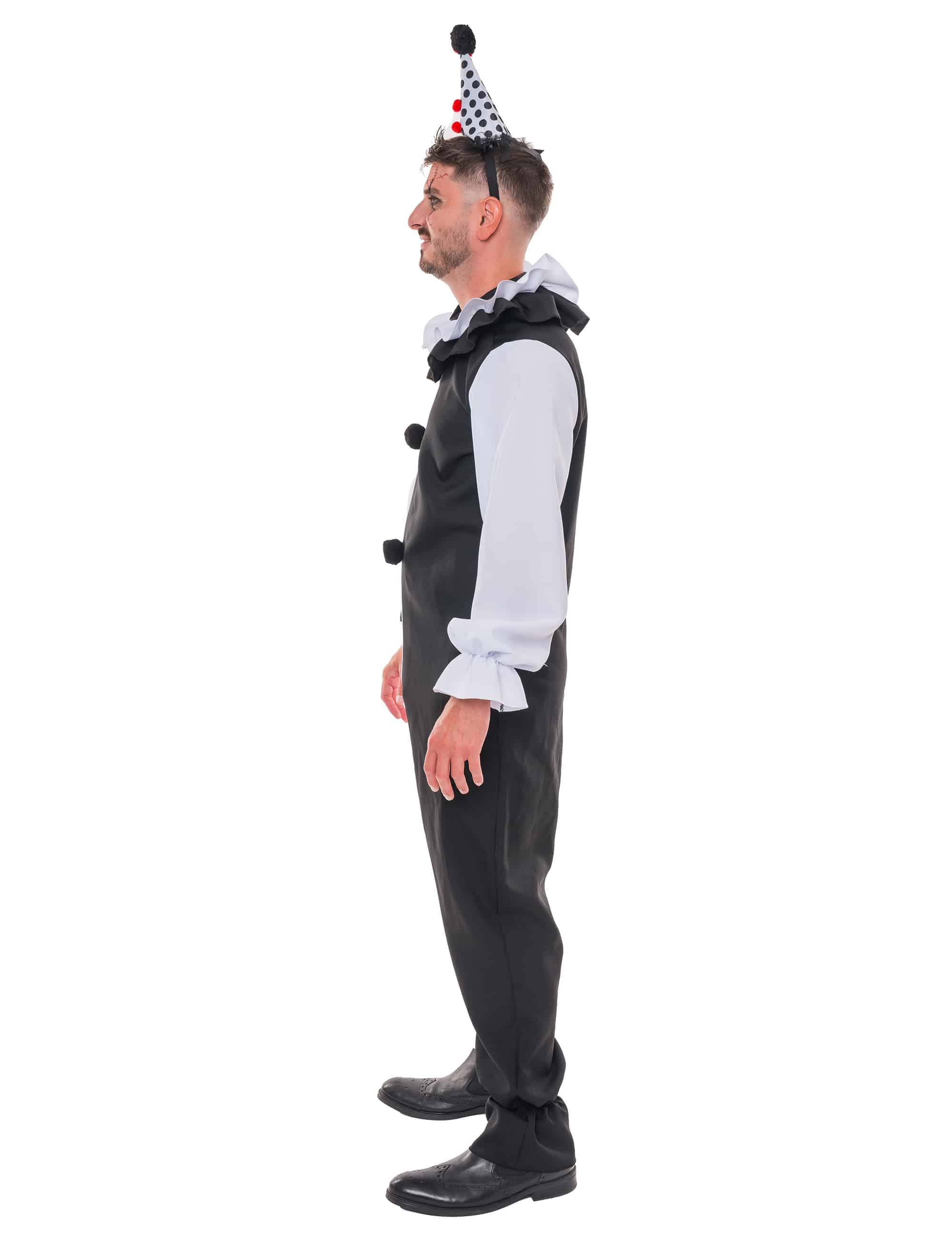 Overall Terrific Clown Herren schwarz/weiß S/M