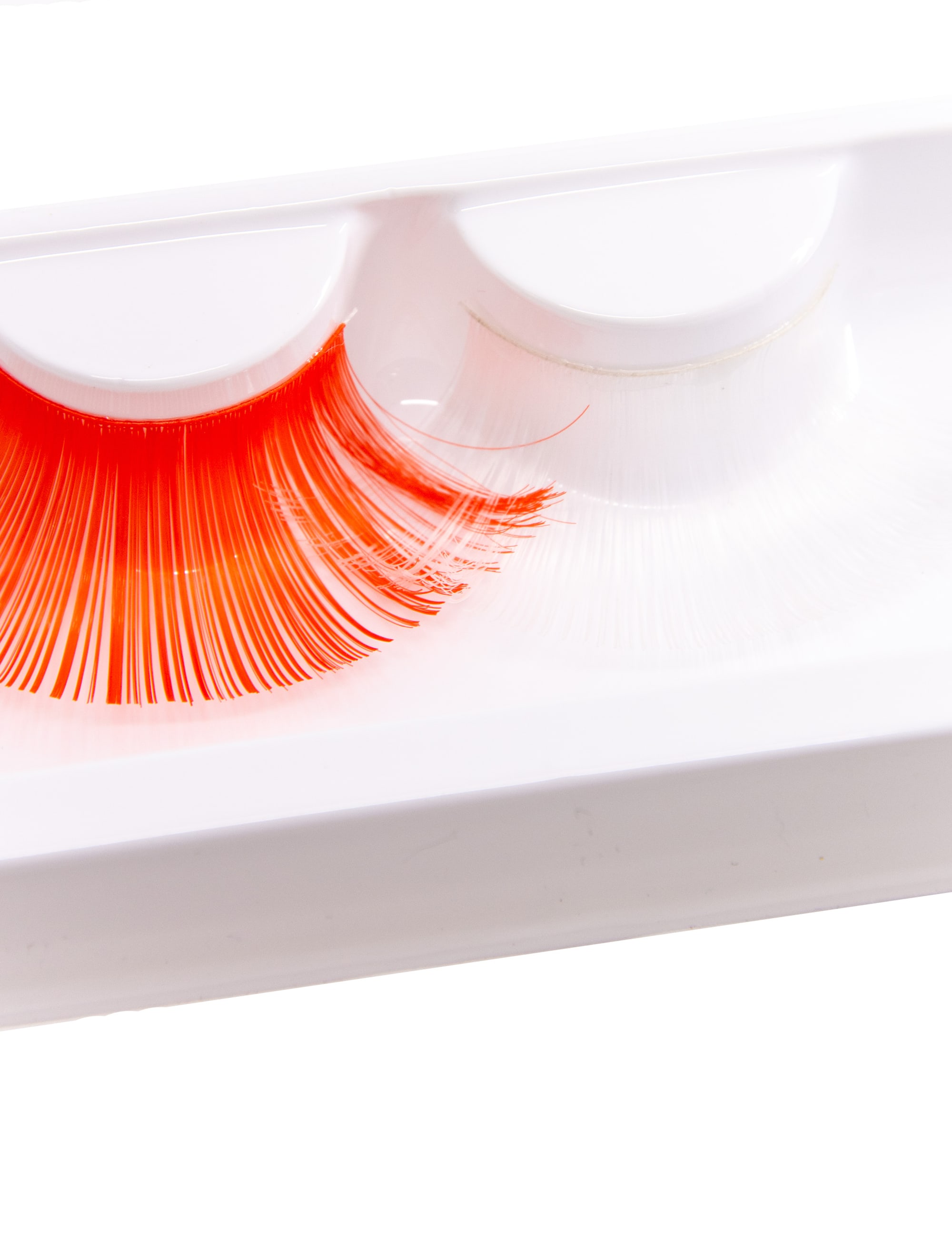 Wimpern Jumbo rot/weiß