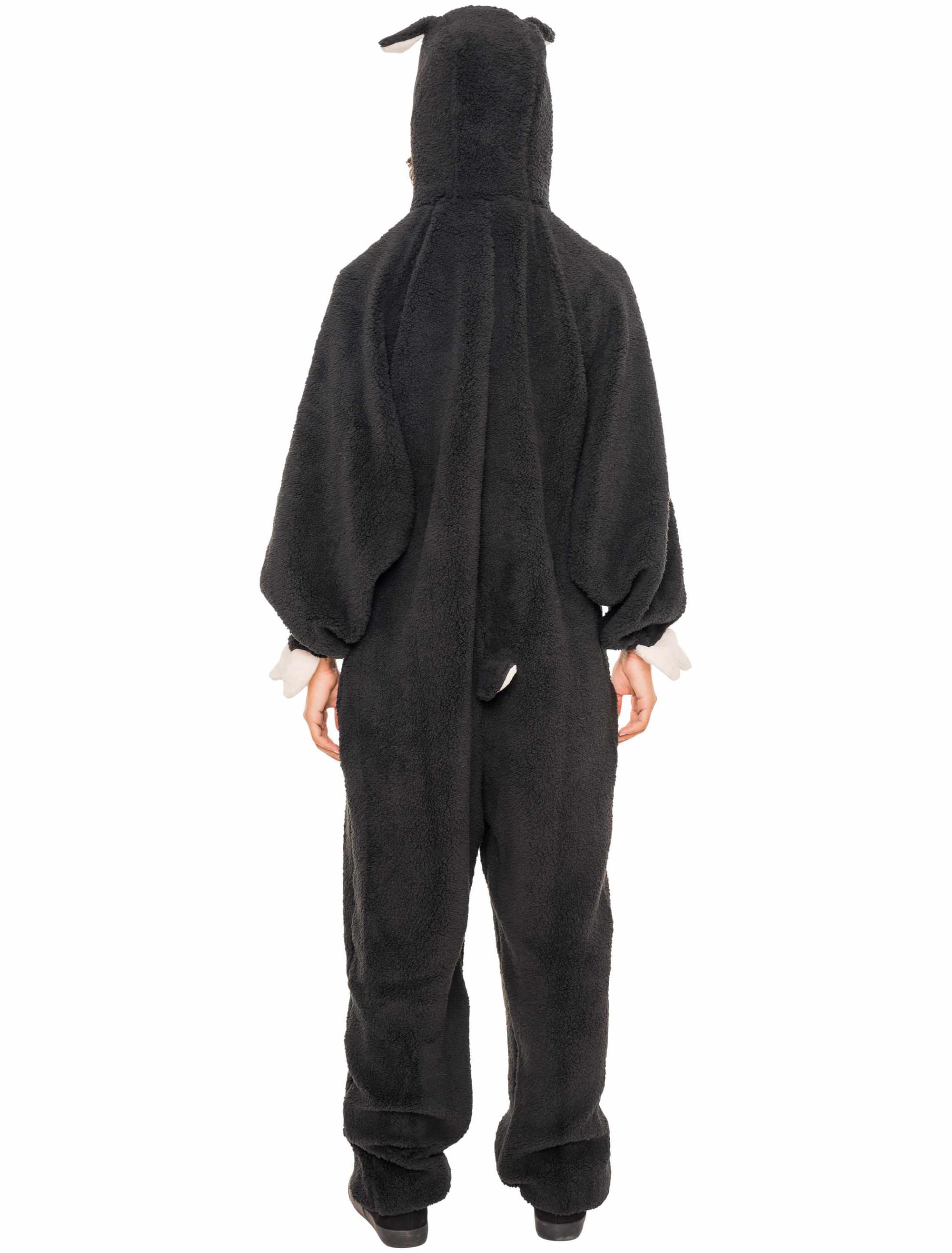 Overall Plüsch Schaf Damen schwarz 34/36