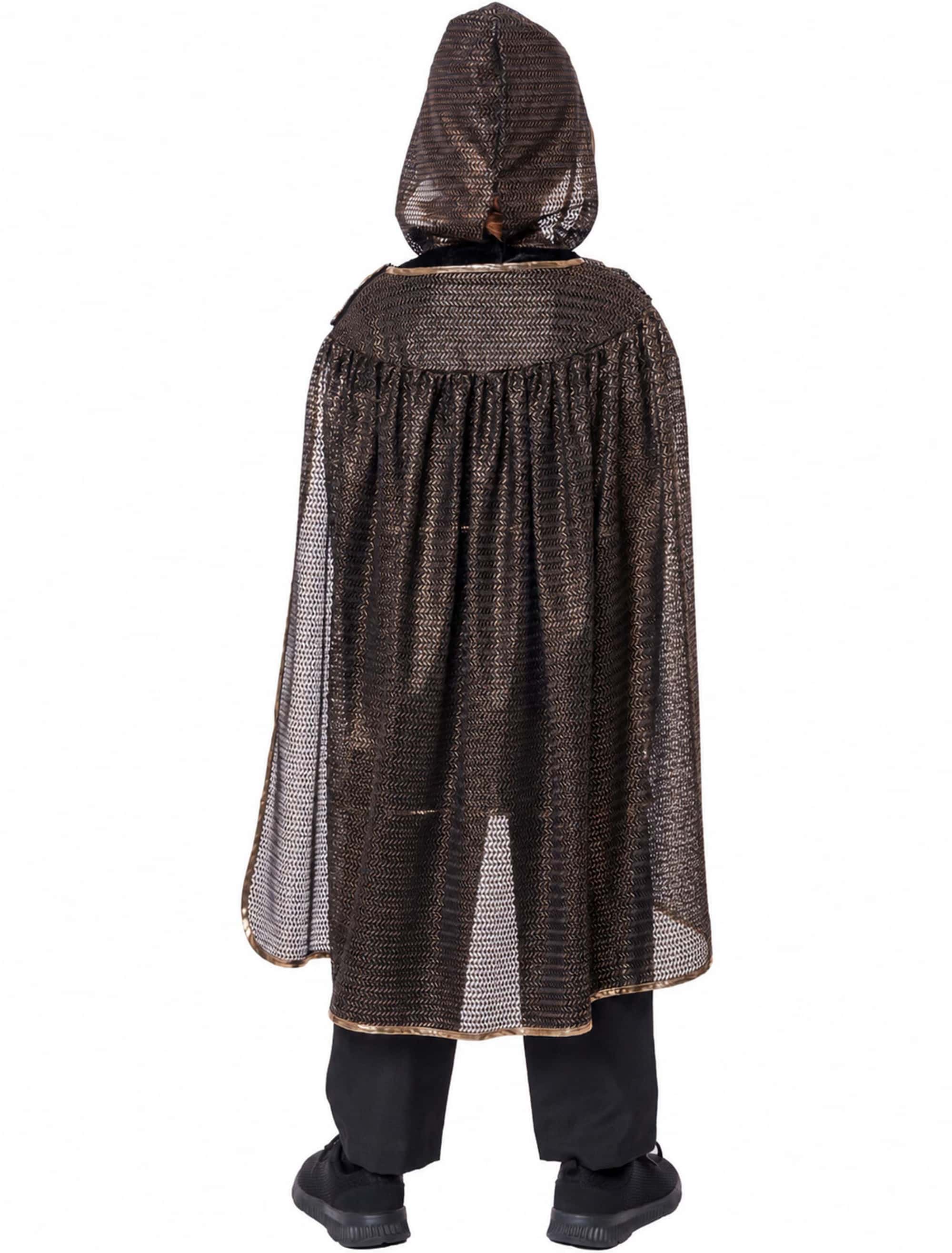 Kostüm Ritter 2-tlg. Kinder gold/schwarz 104/116