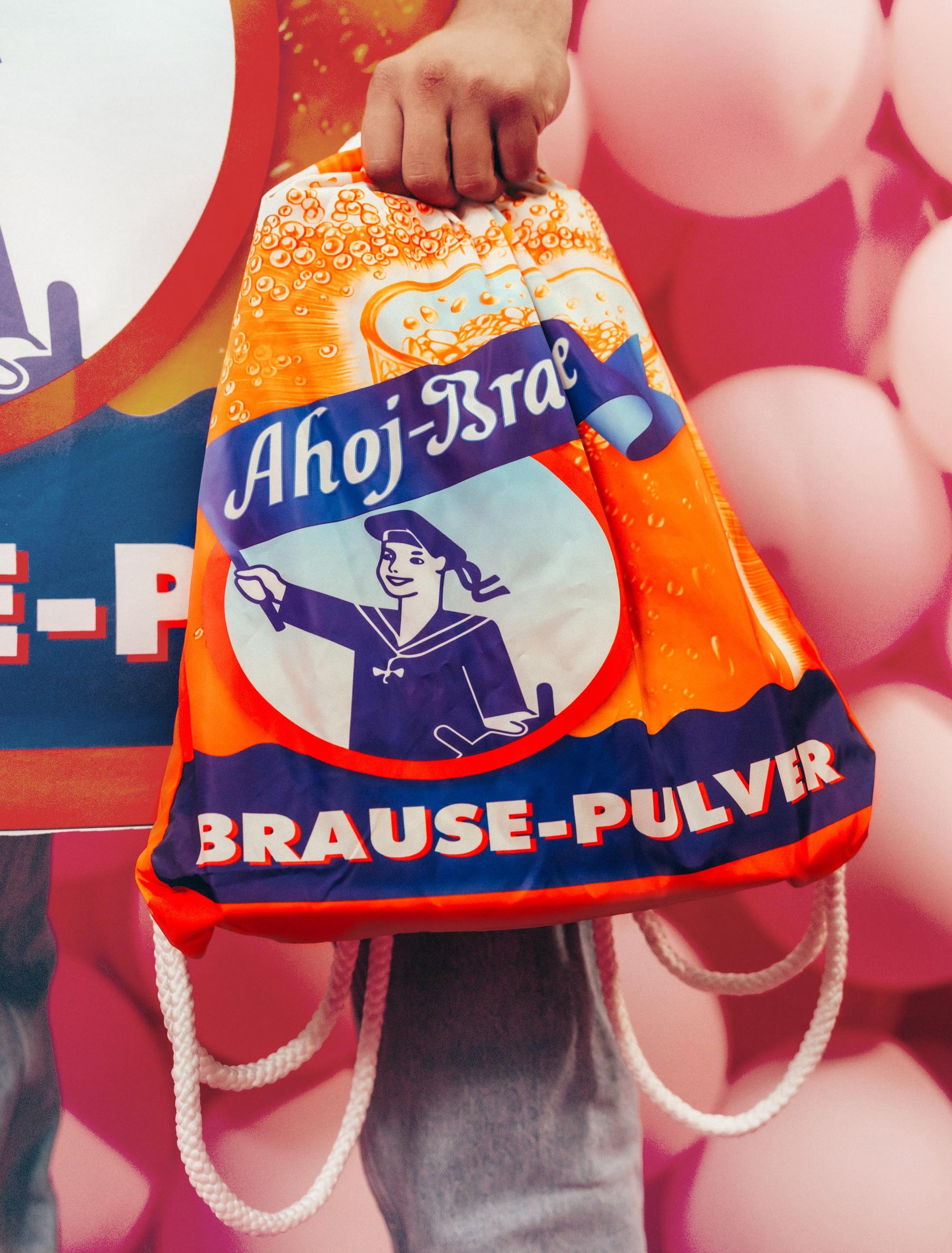 Turnbeutel Ahoj-Brause orange