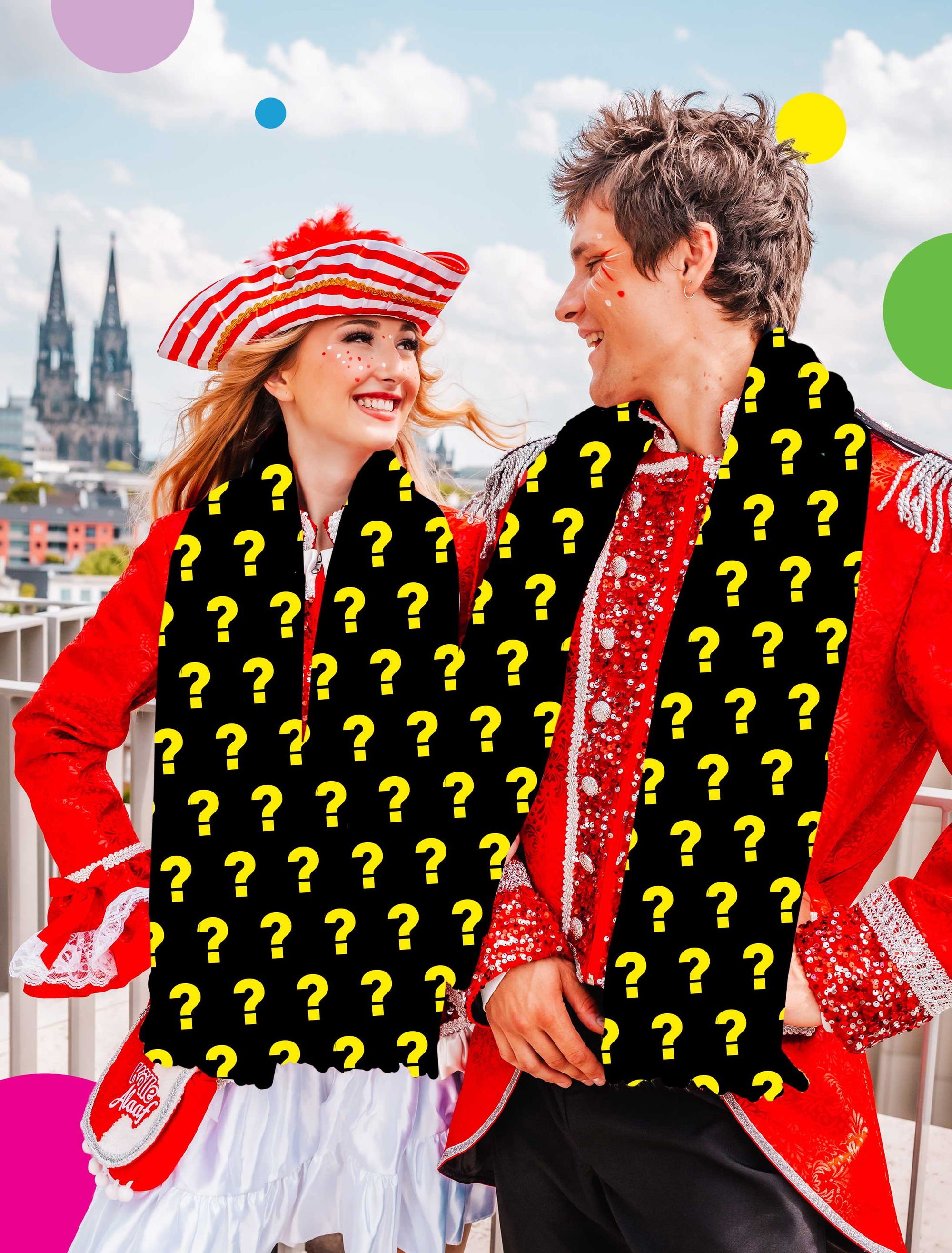 Mottoschal Erwachsene 2026/2027 bunt