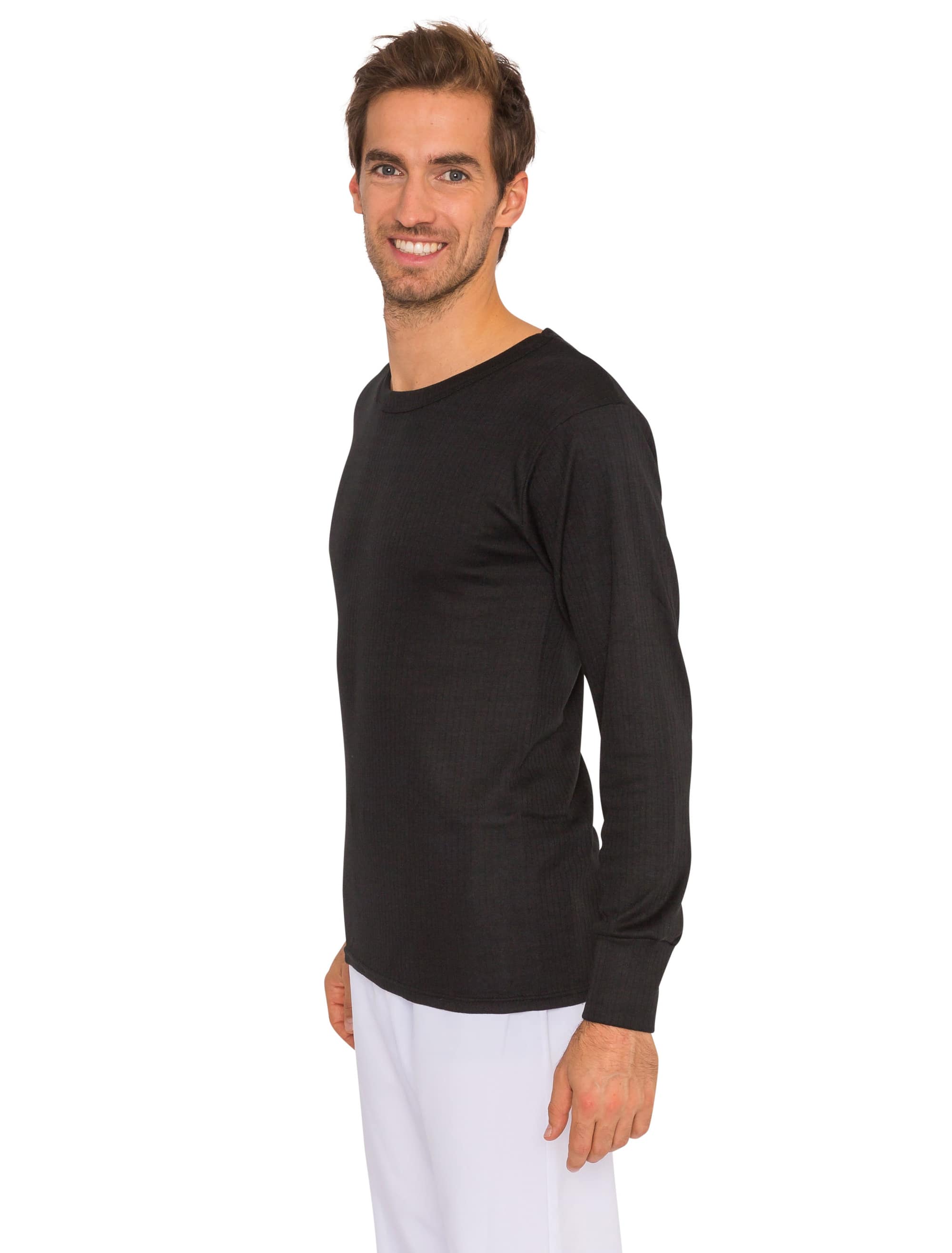 Shirt Thermo Herren schwarz M