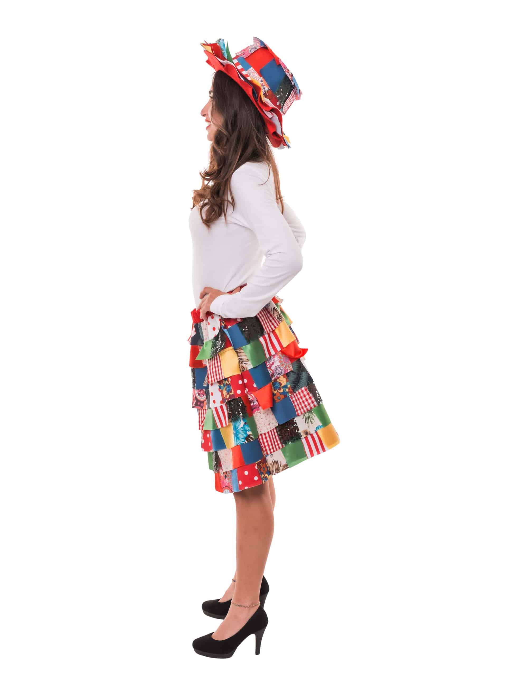Lappenrock Damen bunt S/M