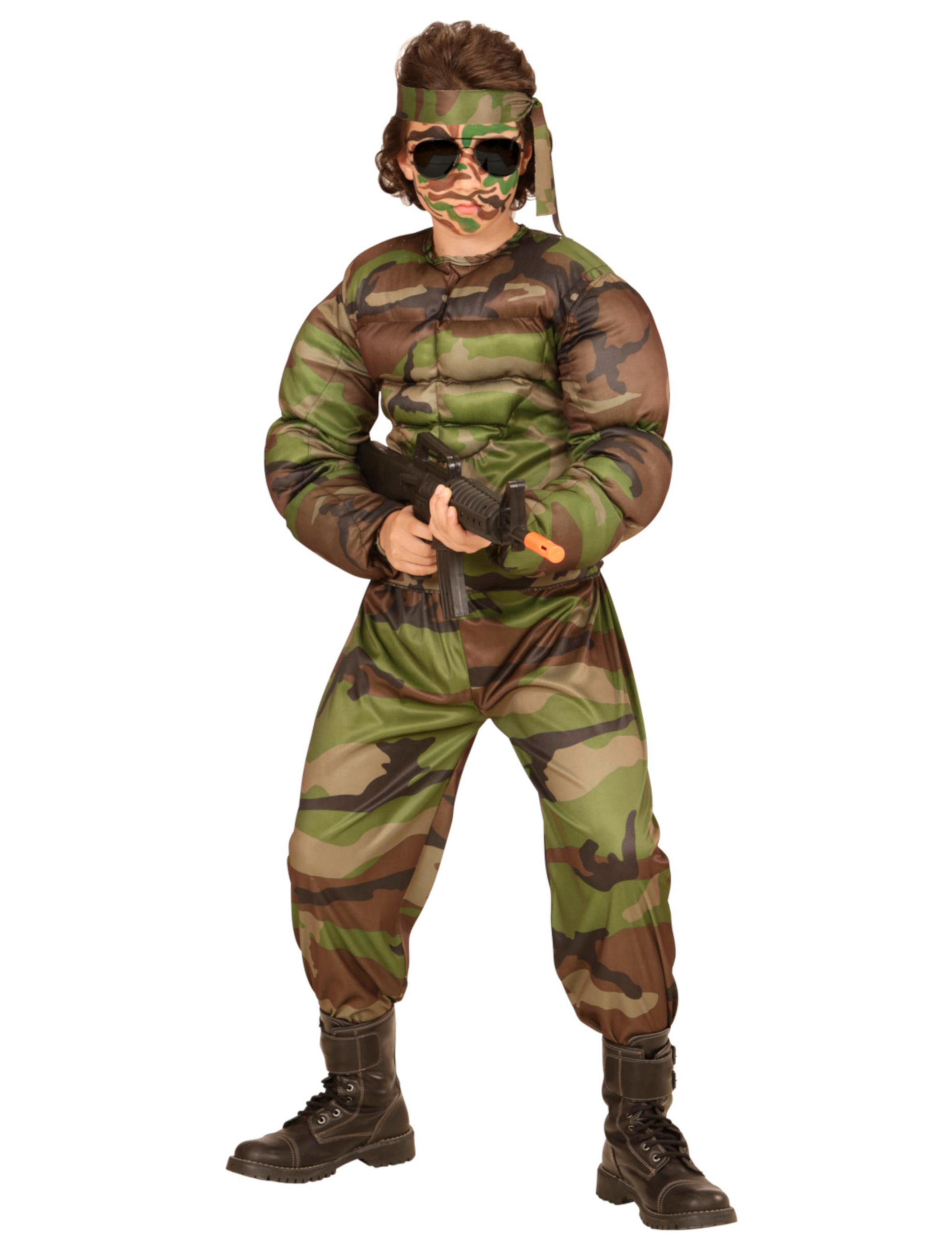 Muskel Soldat Kinder 3-tlg.