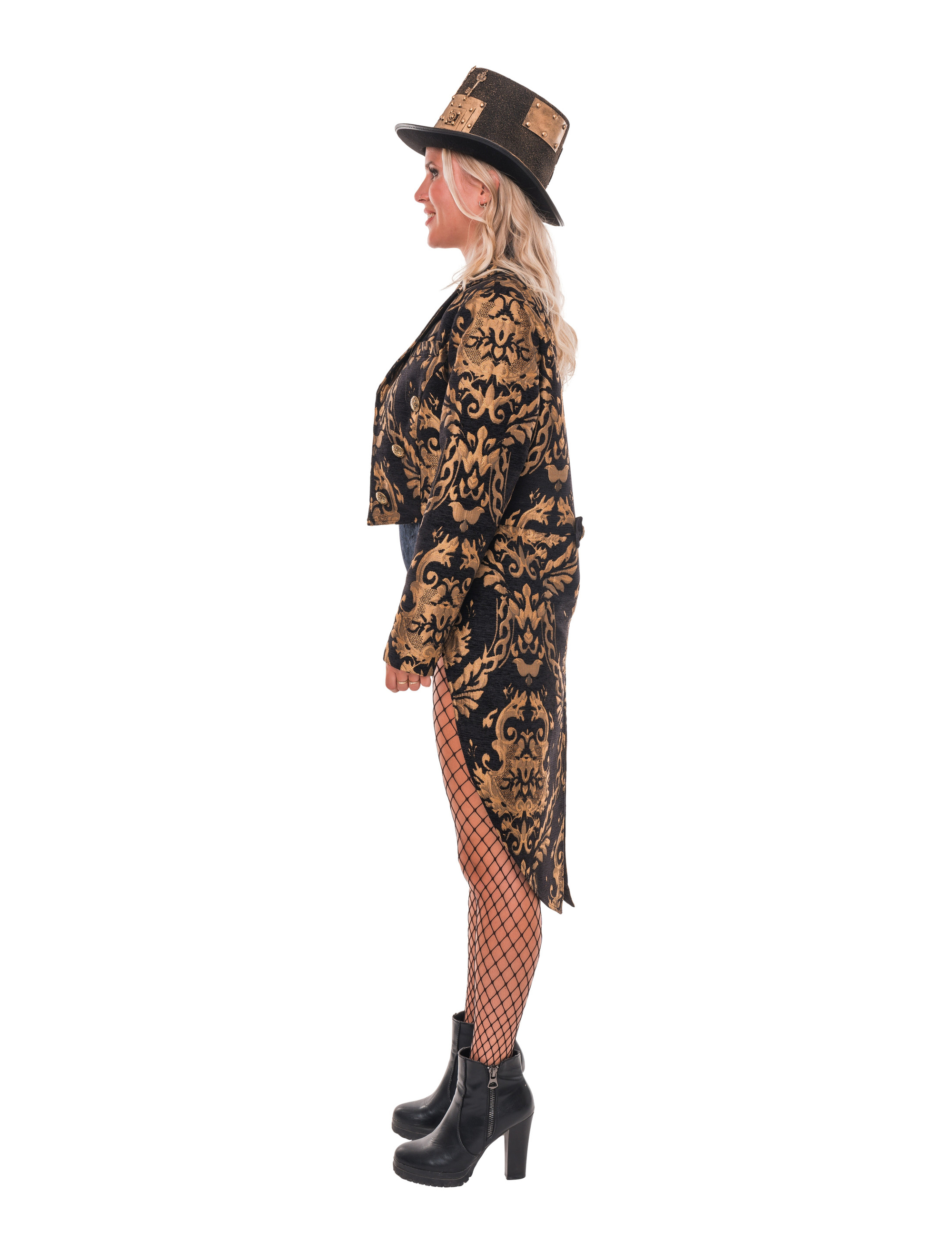Frack Barock Herren schwarz/gold L/XL