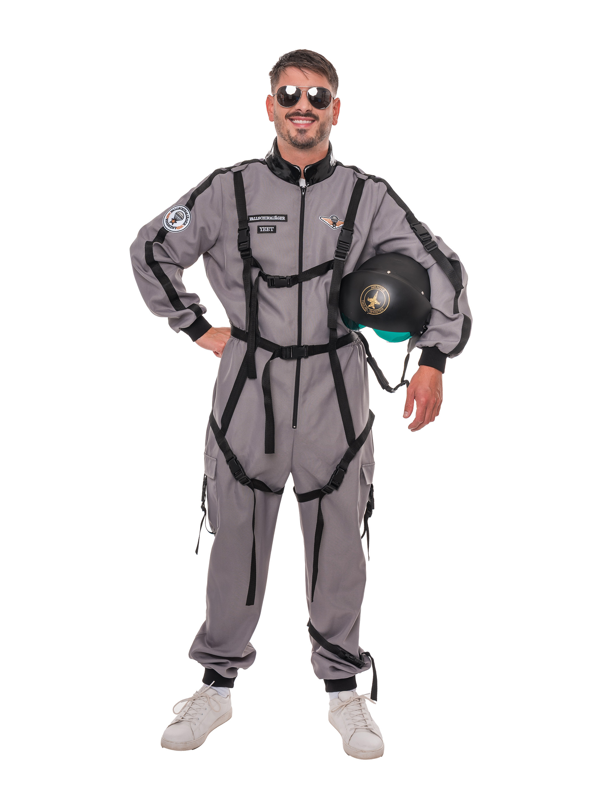 Overall Fallschirmspringer grau L
