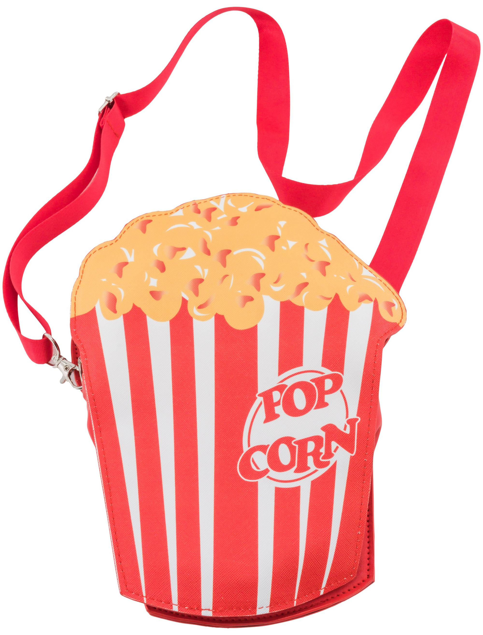 Tasche Popcorn rot/weiß