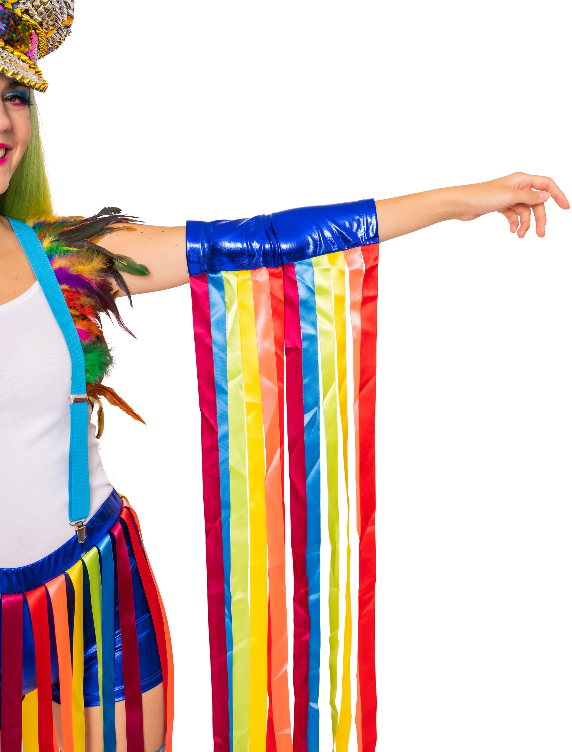 Ärmel mit bunten Bändern