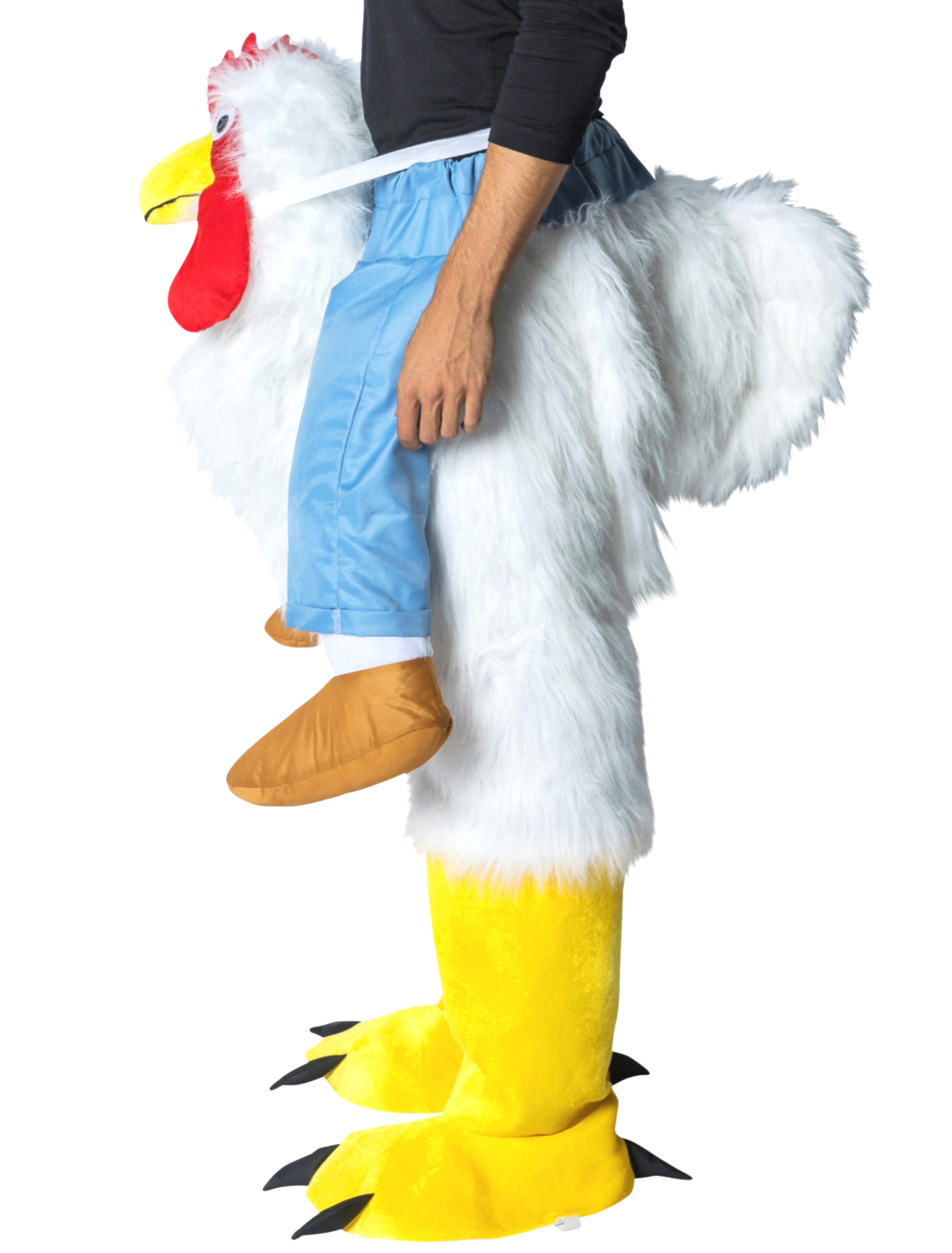 Kostüm Huckepack Huhn mehrfarbig