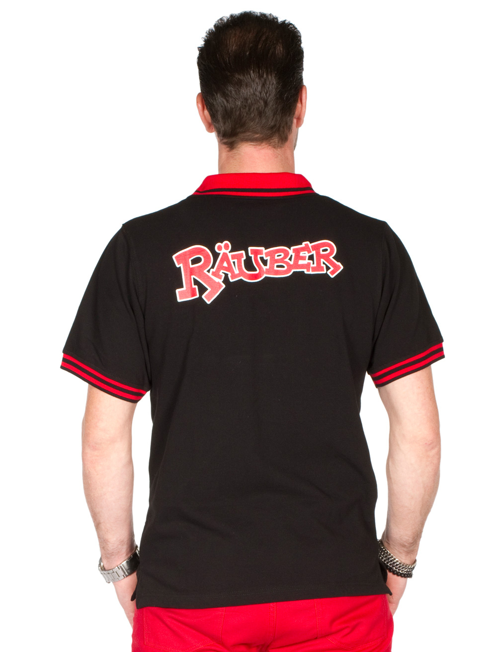 Polo-Shirt Räuber schwarz S