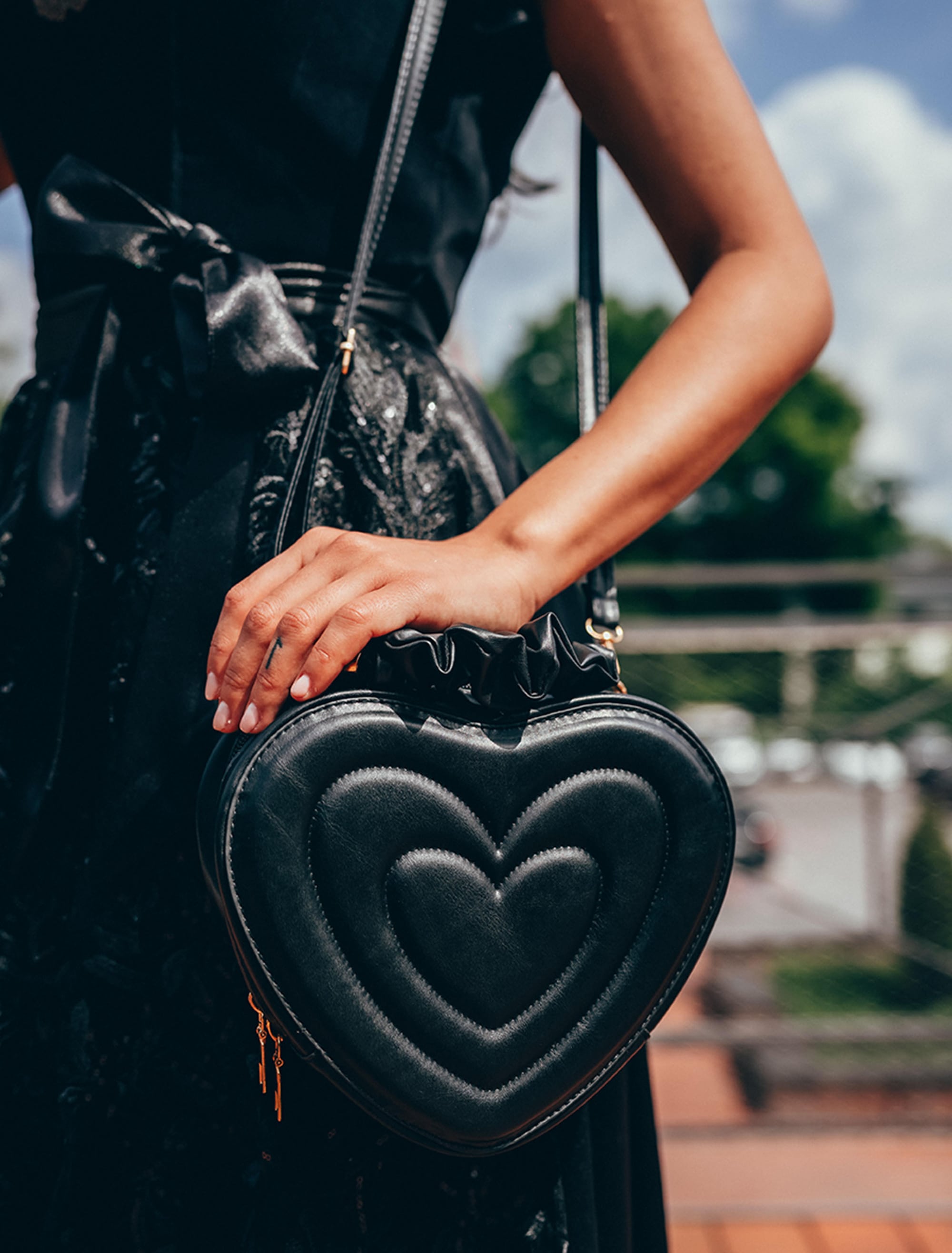 Tasche Herz schwarz