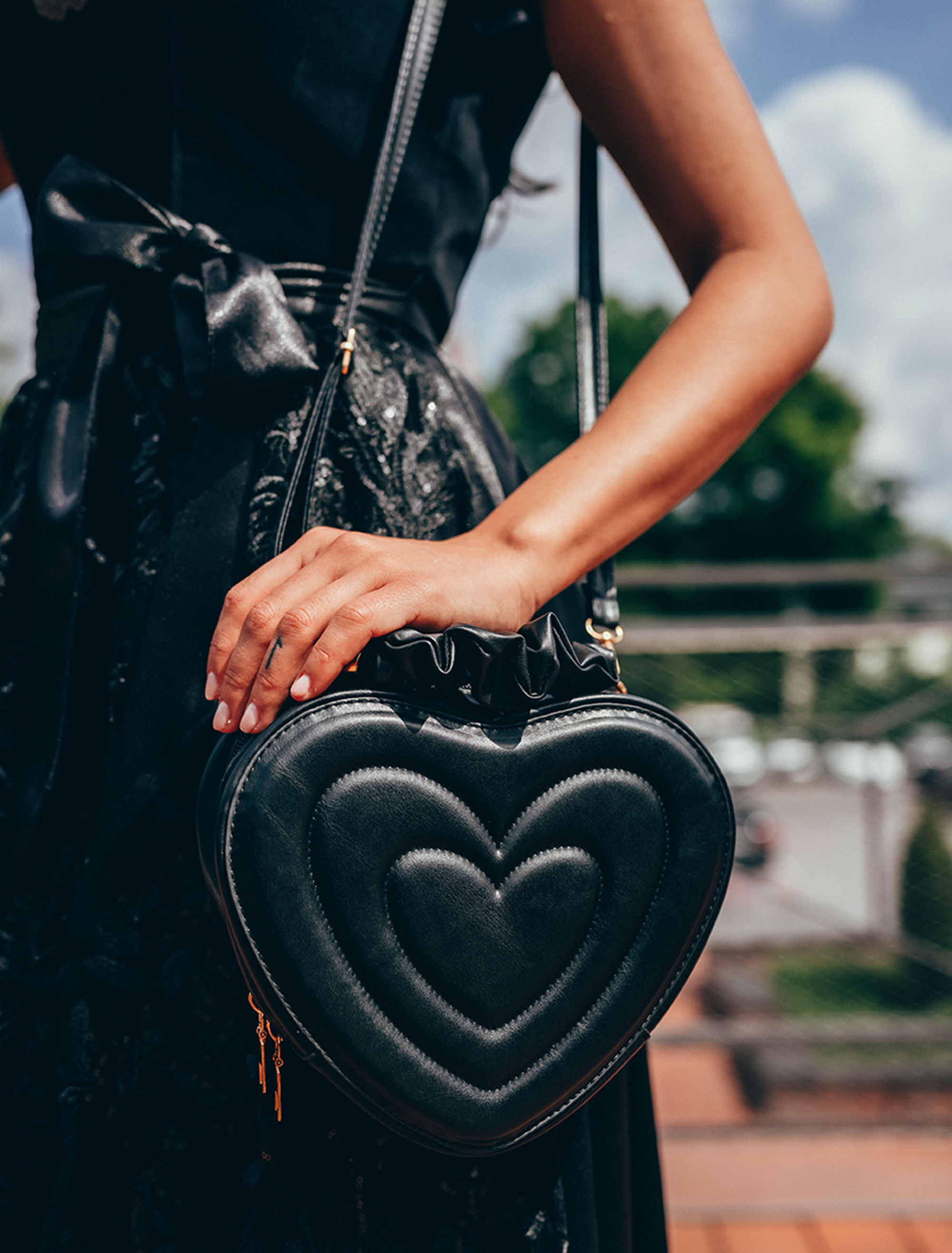 Tasche Herz schwarz