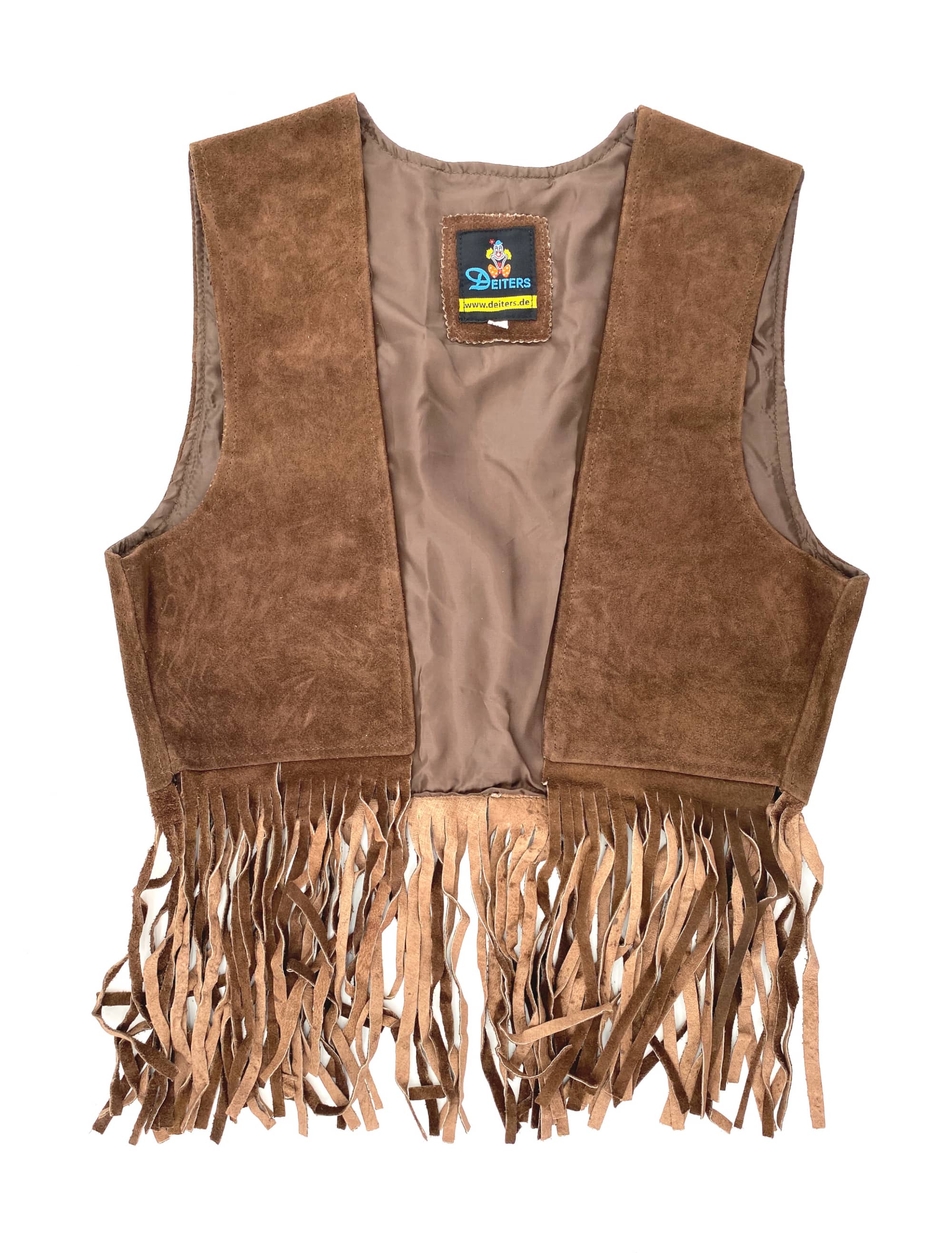 Weste Cowboy Damen dunkelbraun L/XL