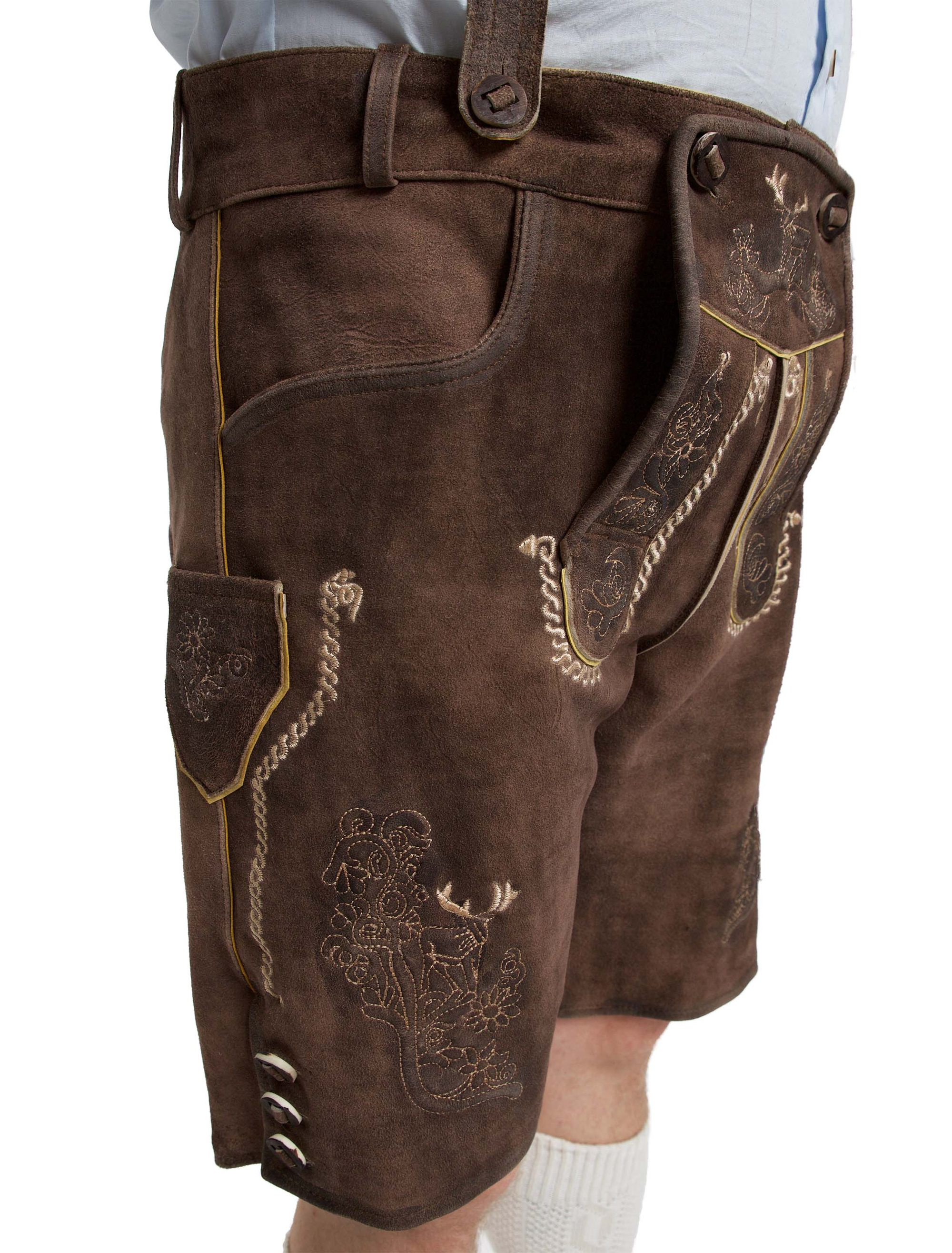 Lederhose Leo Herren braun 3XL