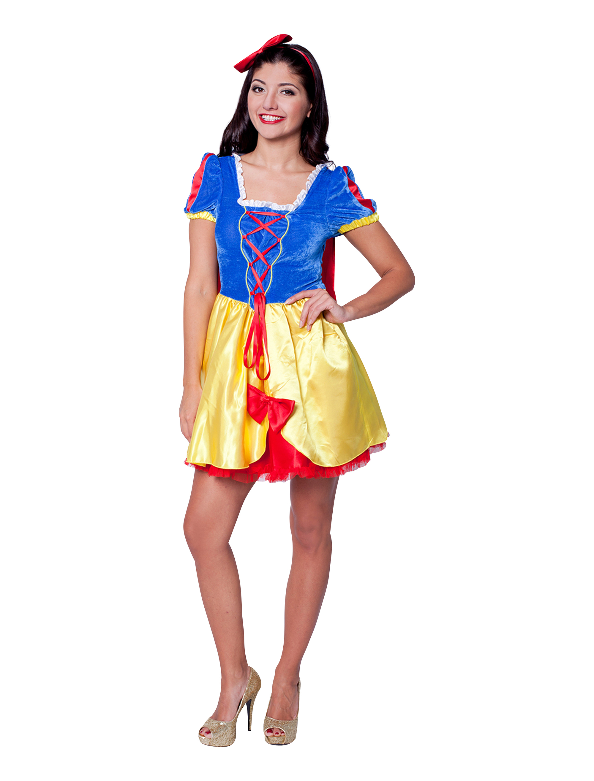 Schneewittchenkleid mit Umhang 44