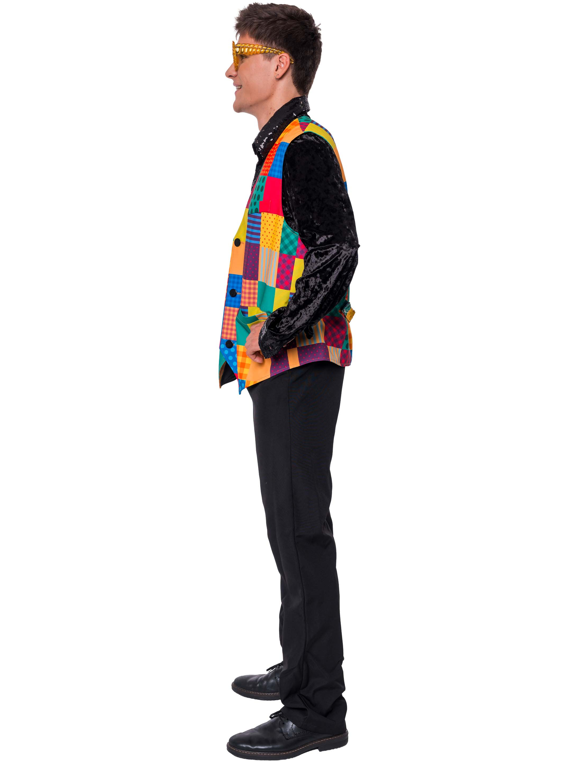 Weste Clown Herren bunt S/M