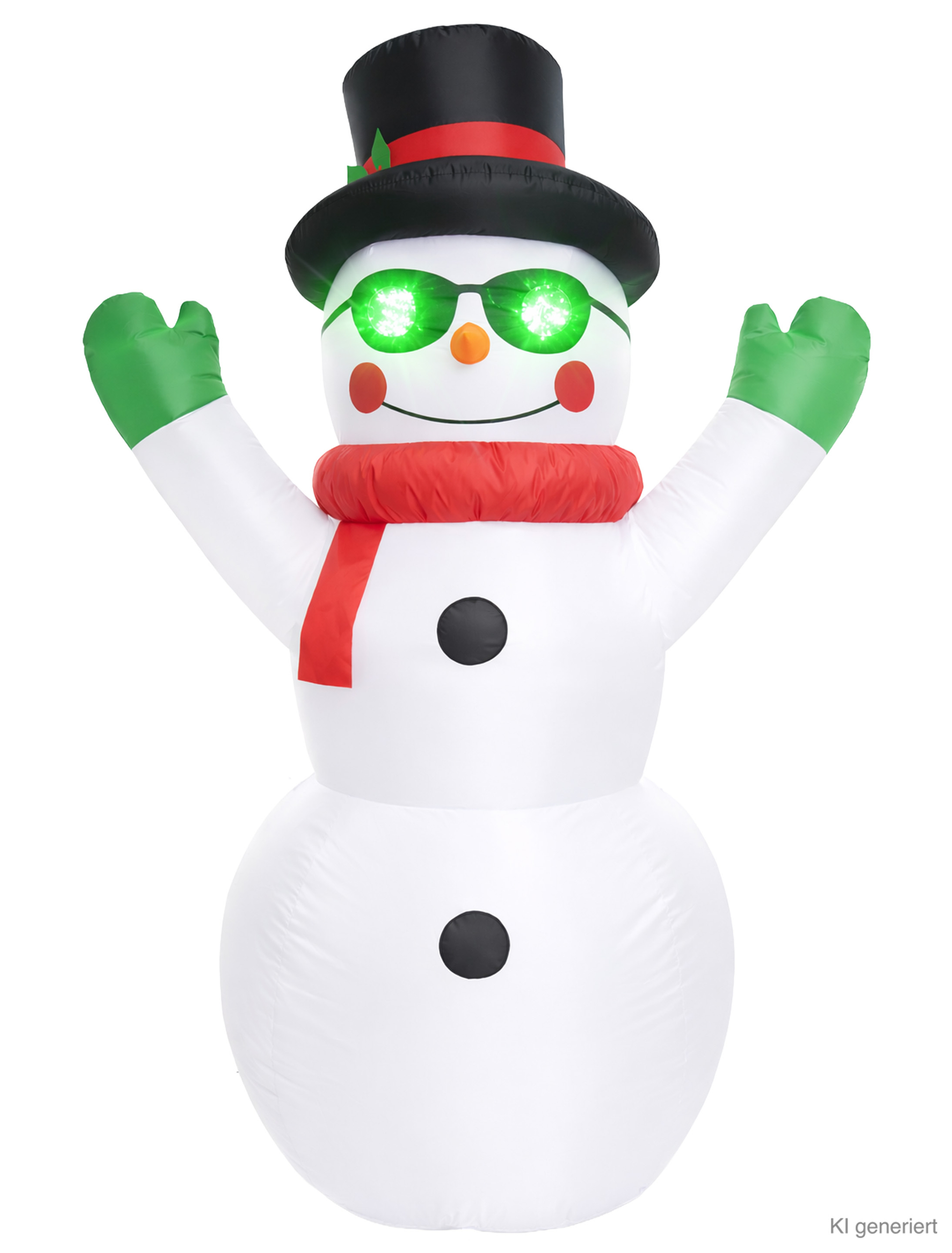 Aufblasbarer Schneemann 182cm weiß