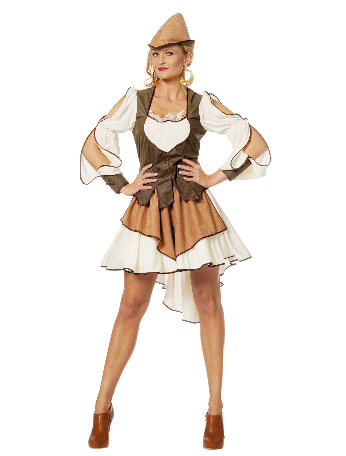 Kleid Gefährtin Damen beige/braun 46