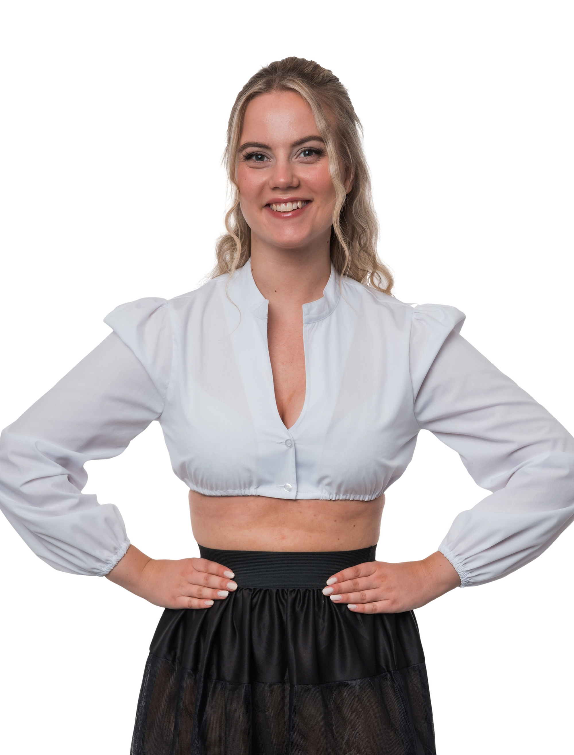 Dirndlbluse Marie Damen weiß 36