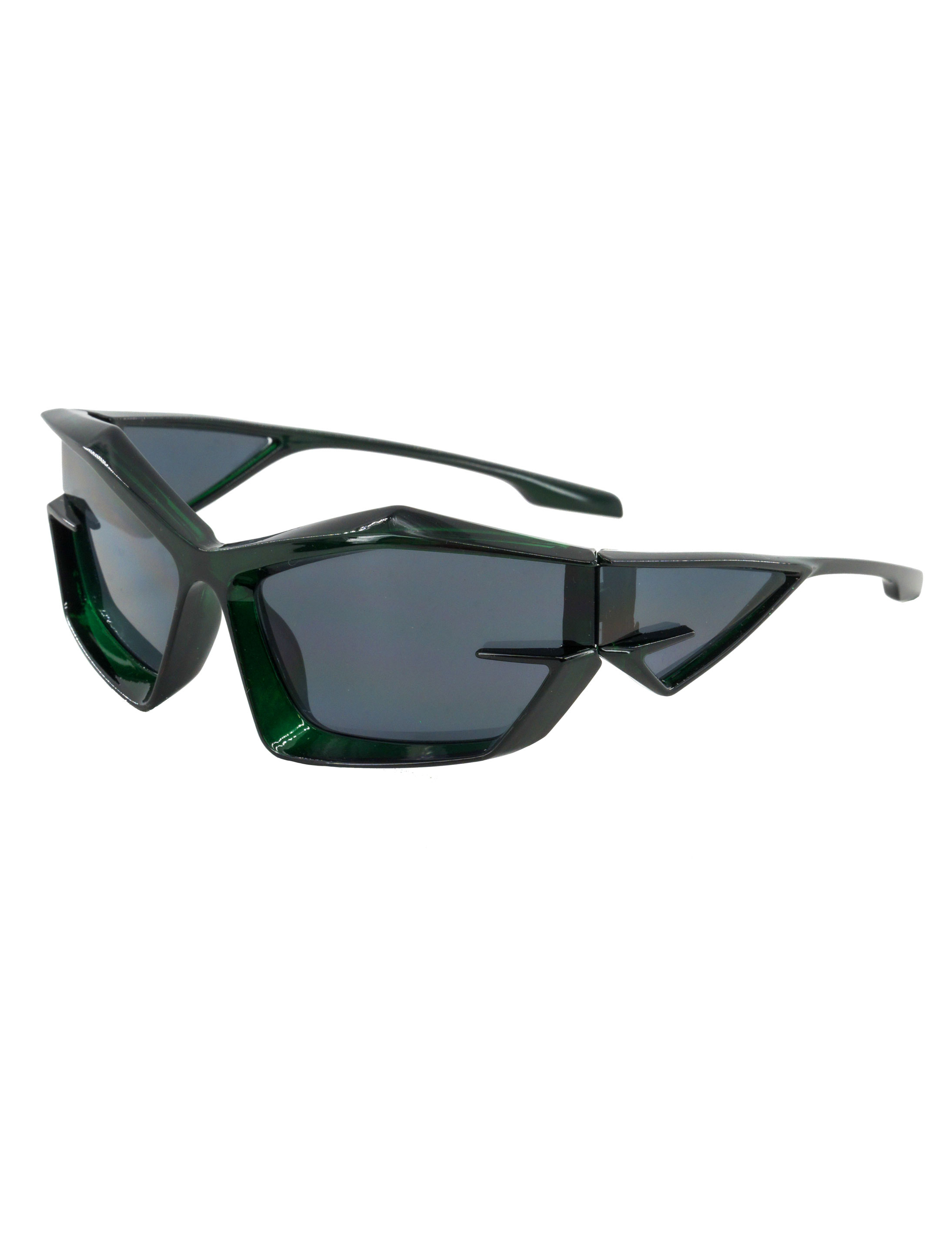 Brille eckig dunkelgrün