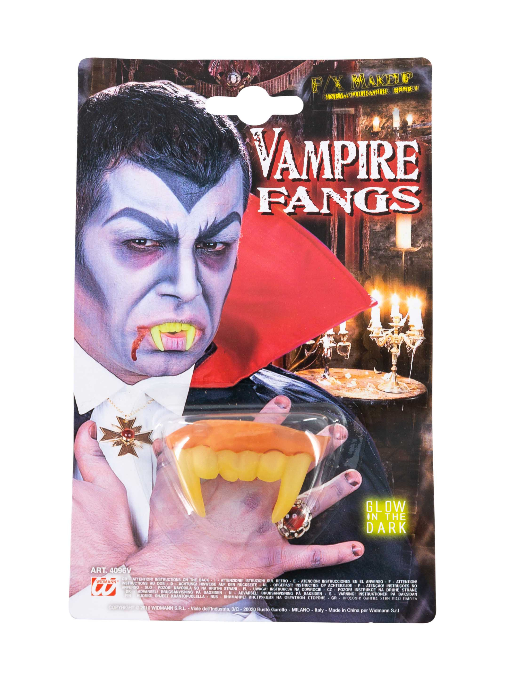Vampirzähne neon