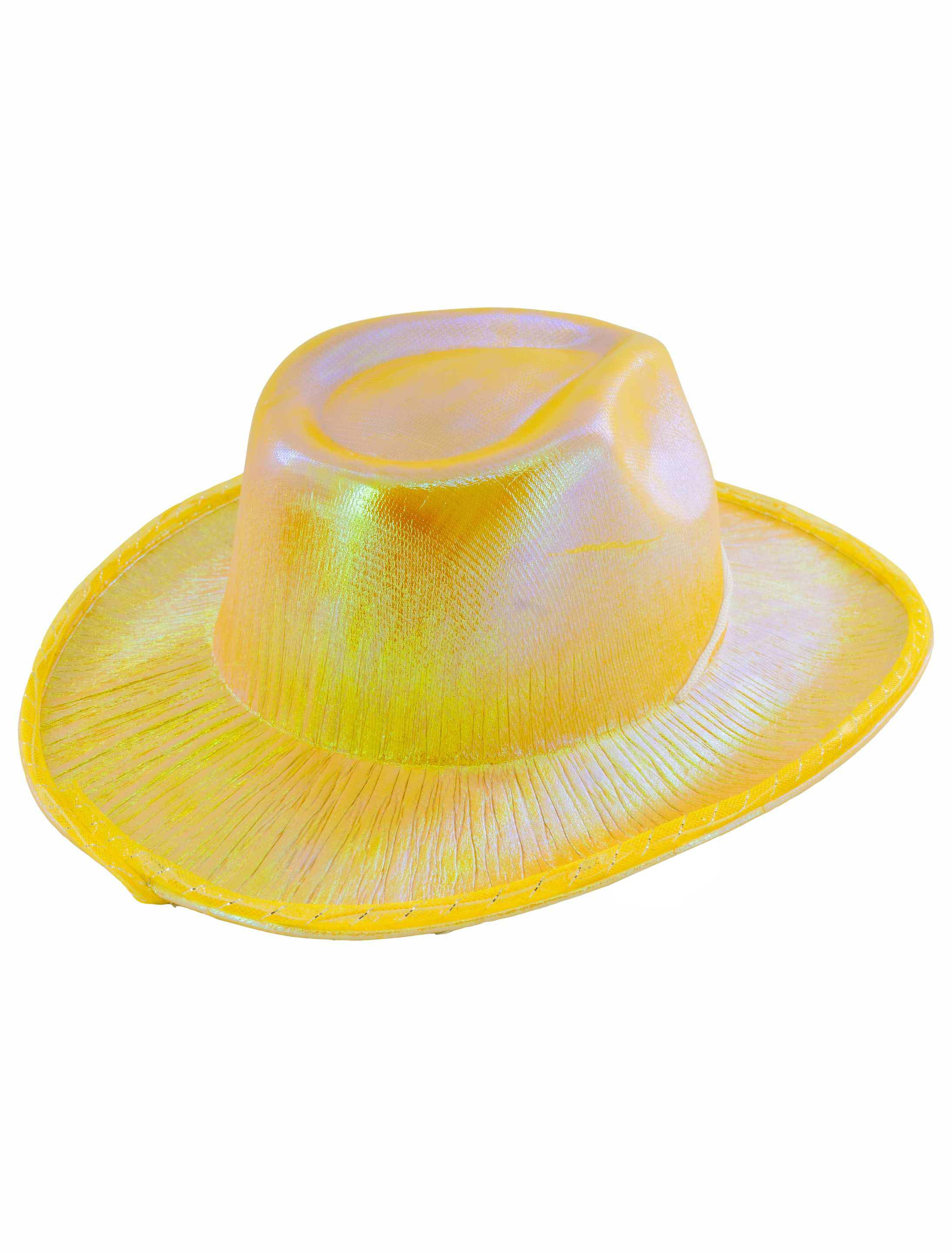 LED Cowboyhut gelb