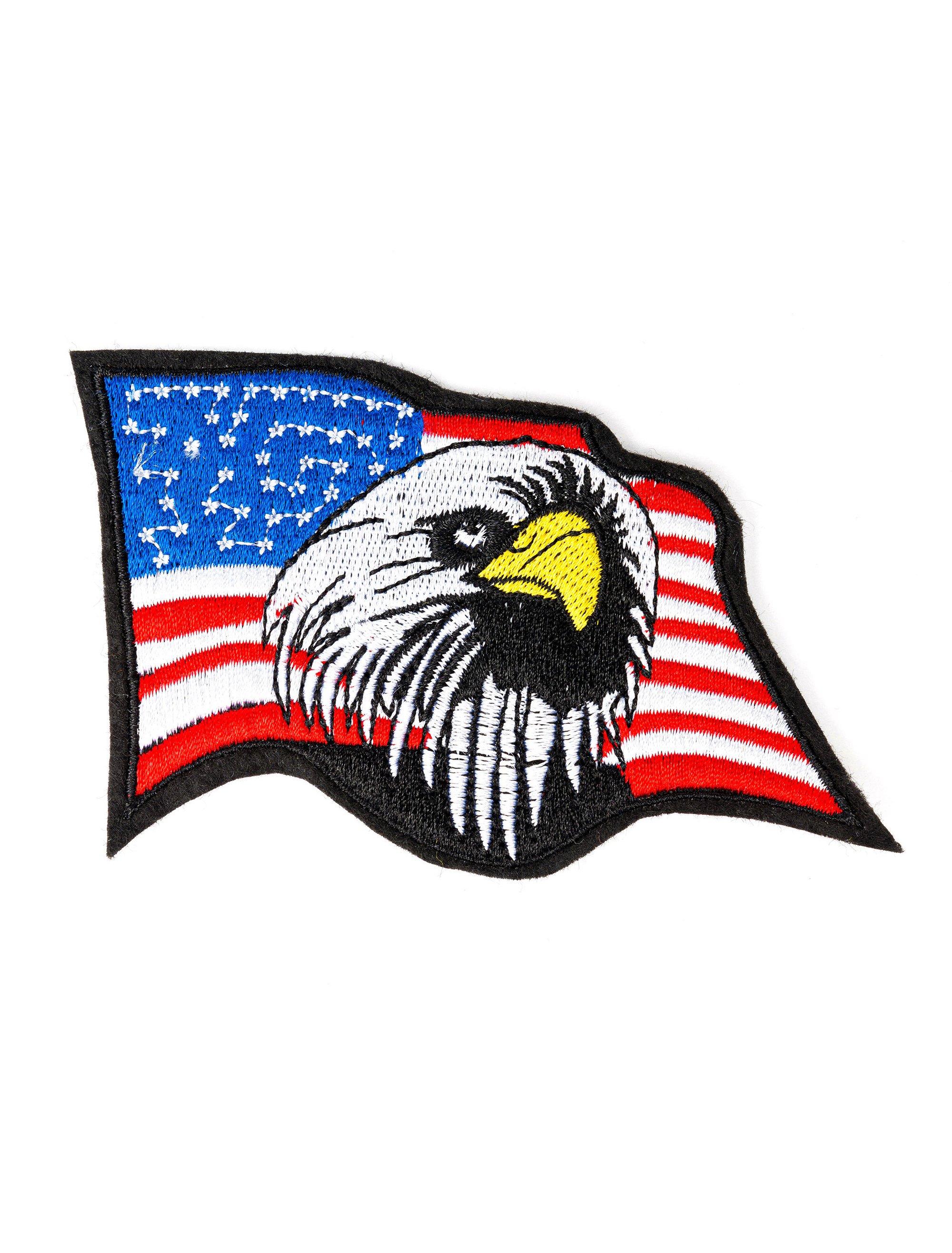 Bügelpatch Flagge Amerika mit Adler