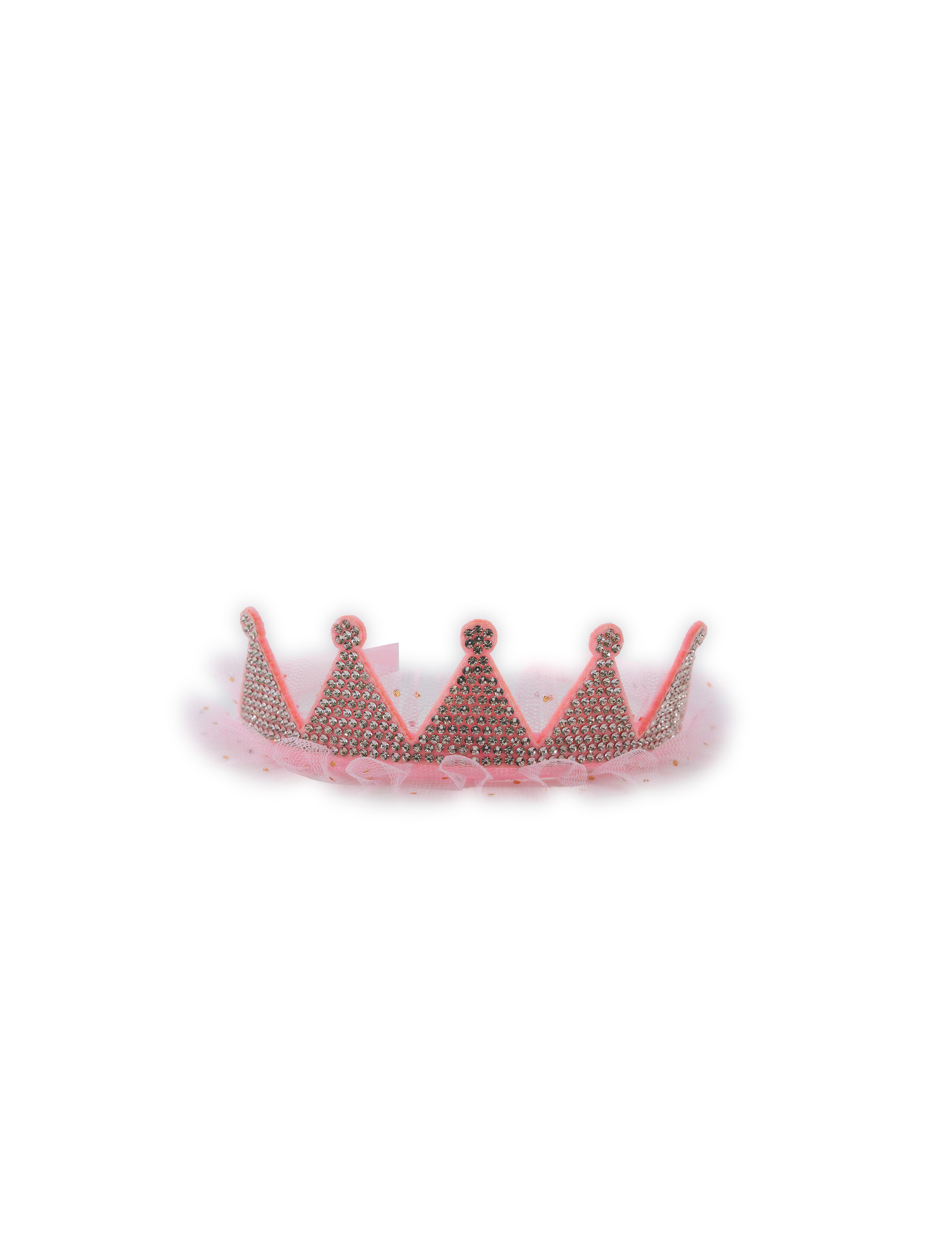Diadem mit Strass Kinder rosa