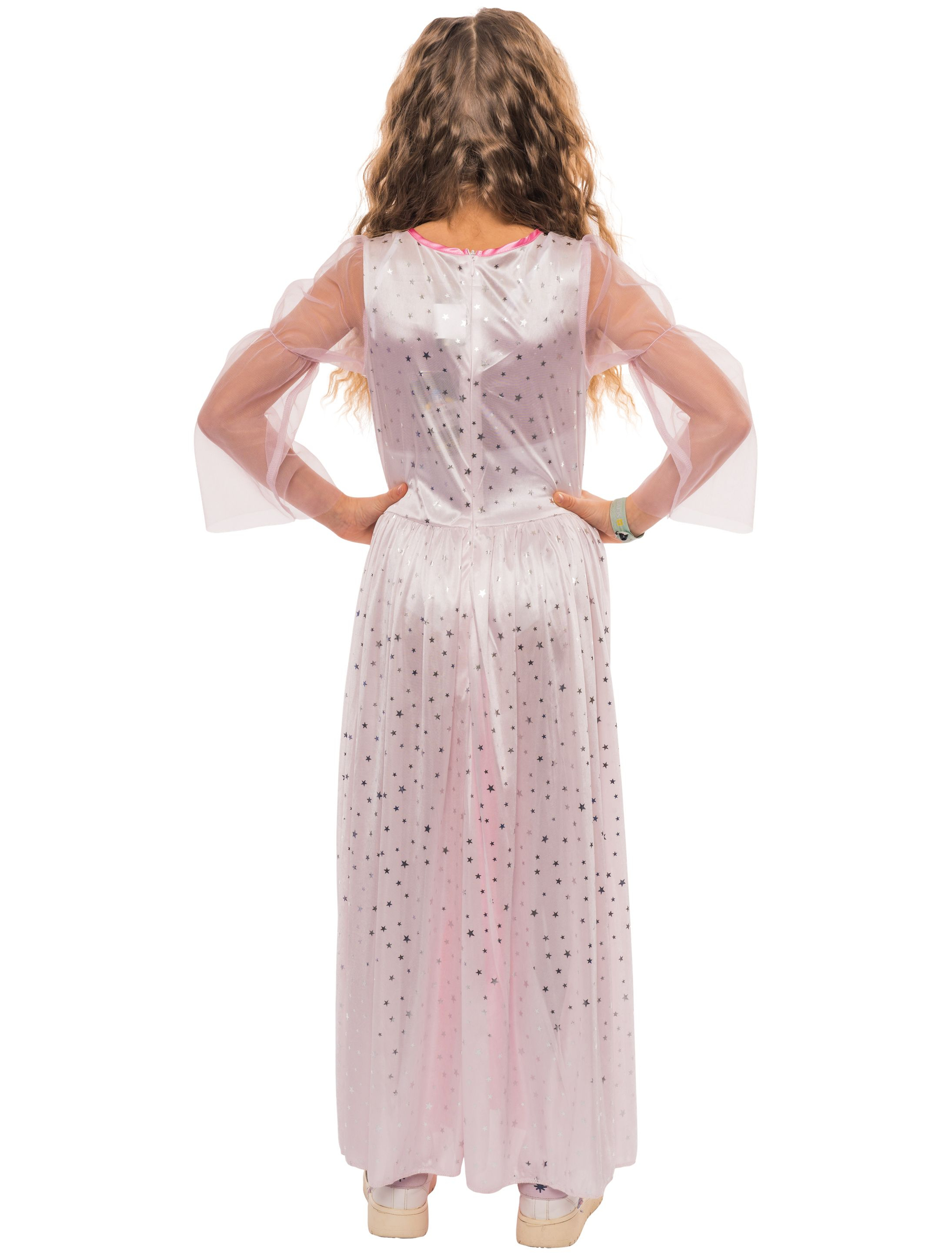 Kleid mit Sternen Prinzessin Kinder rosa 116