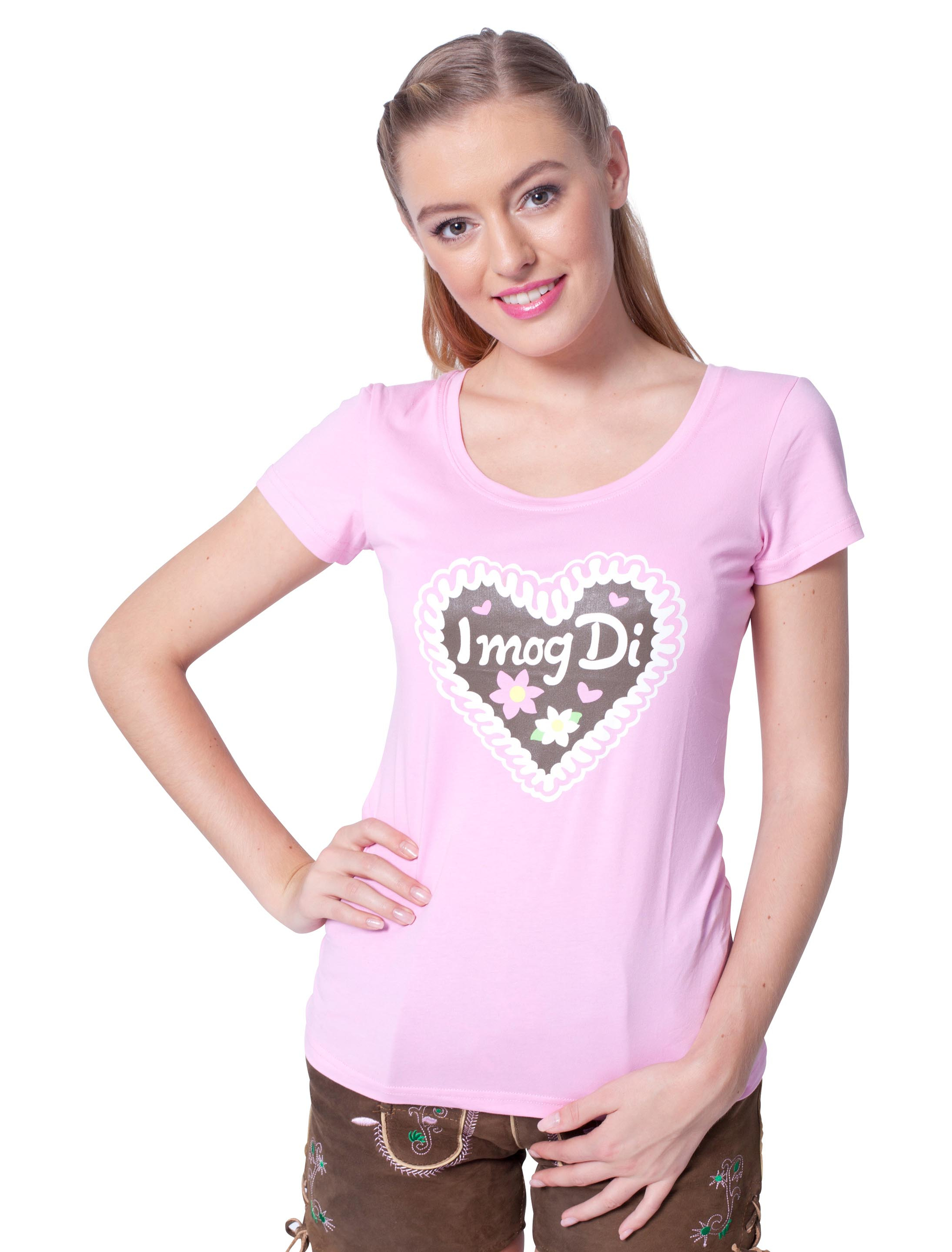 T-Shirt I mog Di Damen Damen pink L