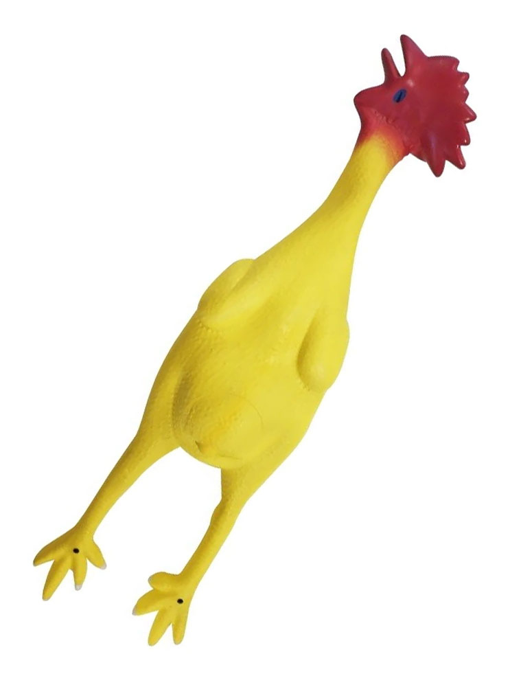 Huhn mit Sound 58cm gelb