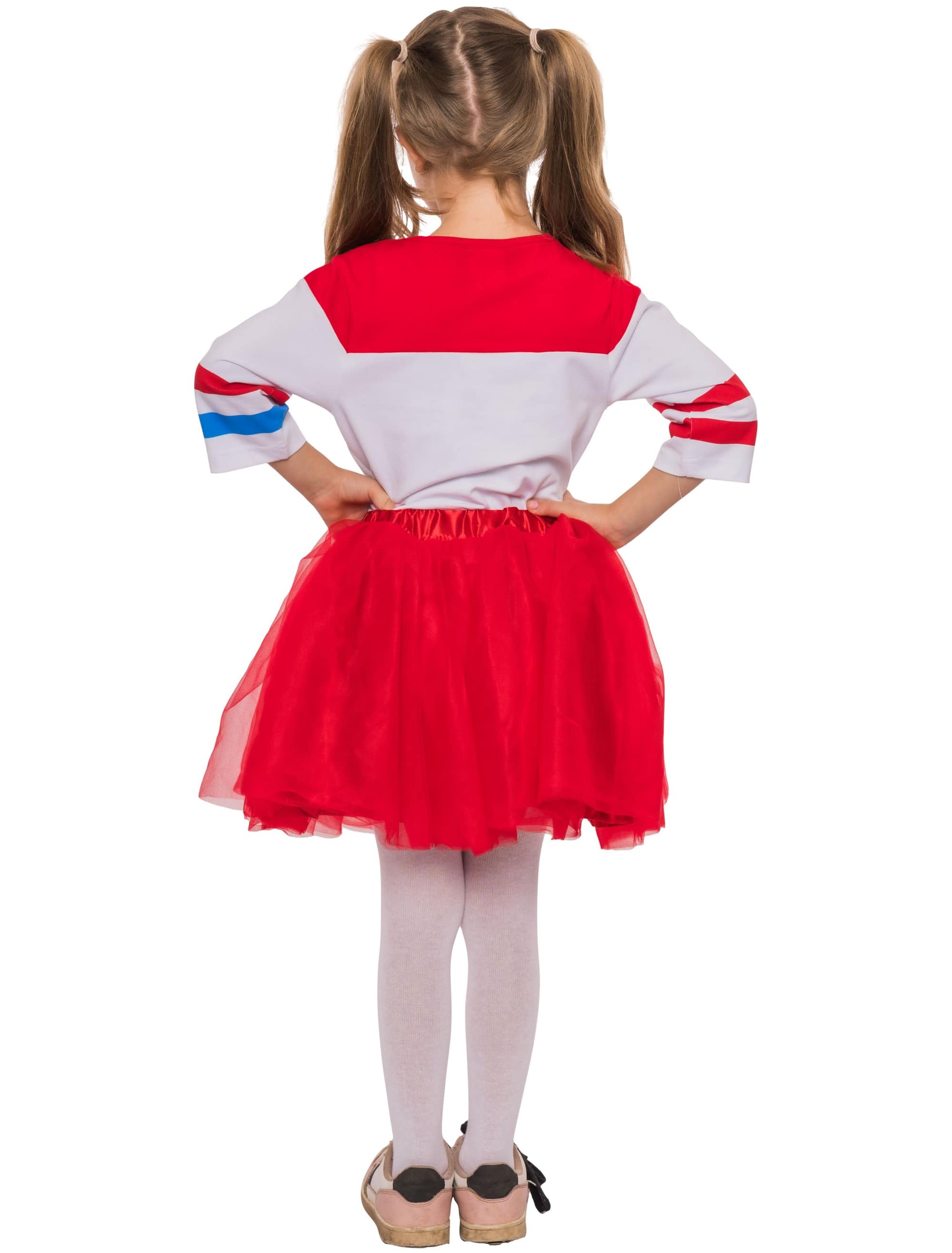 T-Shirt Harlekin rot/weiß 116/128