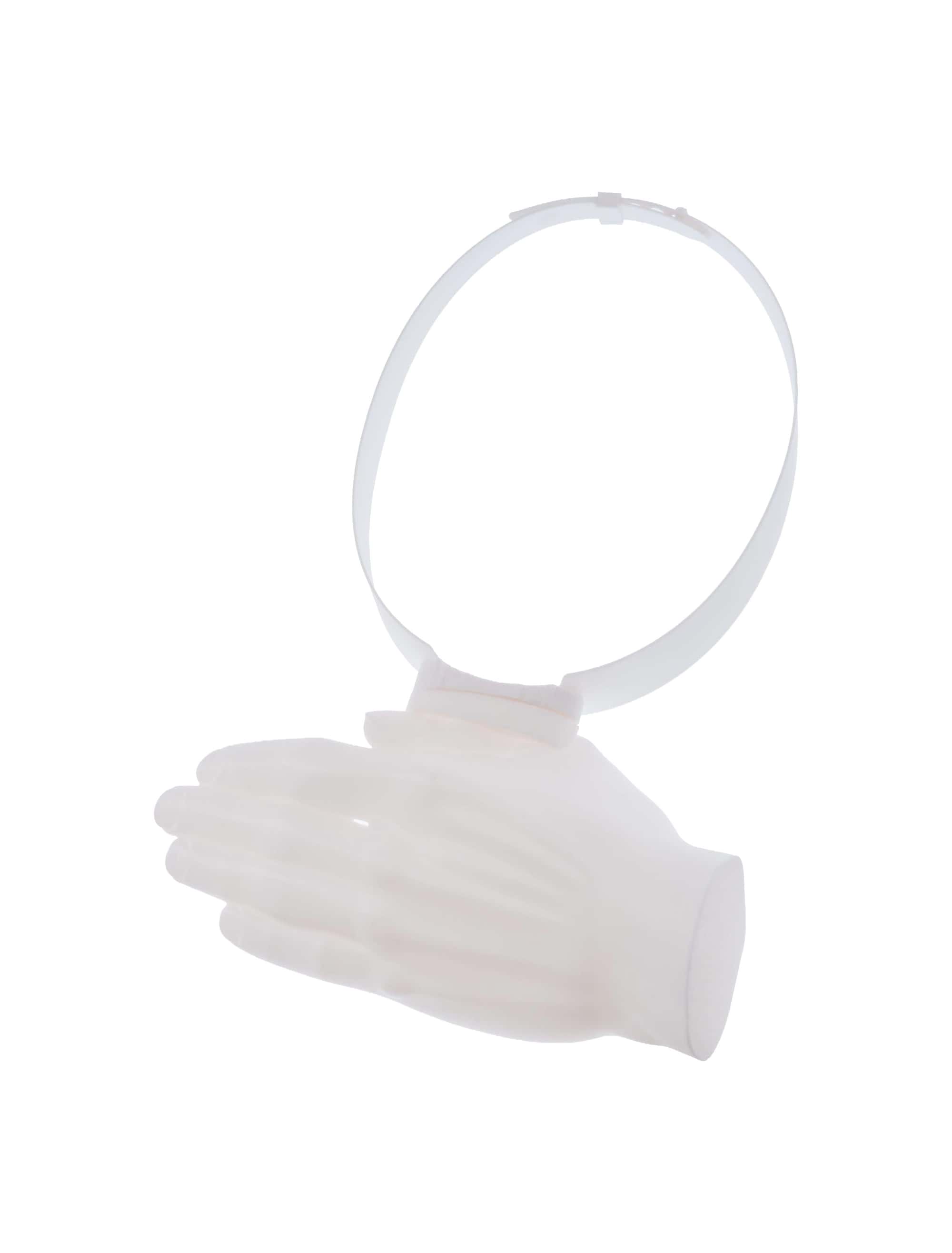 Sonnencap handförmig weiß